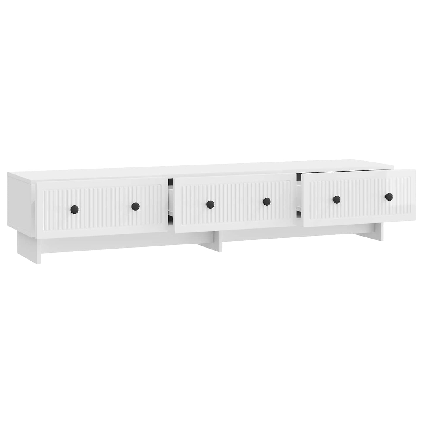 TV-kast met lade Hoogglans Wit 147 x 34,5 x 30 cm Bewerkt hout is nu te koop bij PeponiXL, paradijselijk wonen!