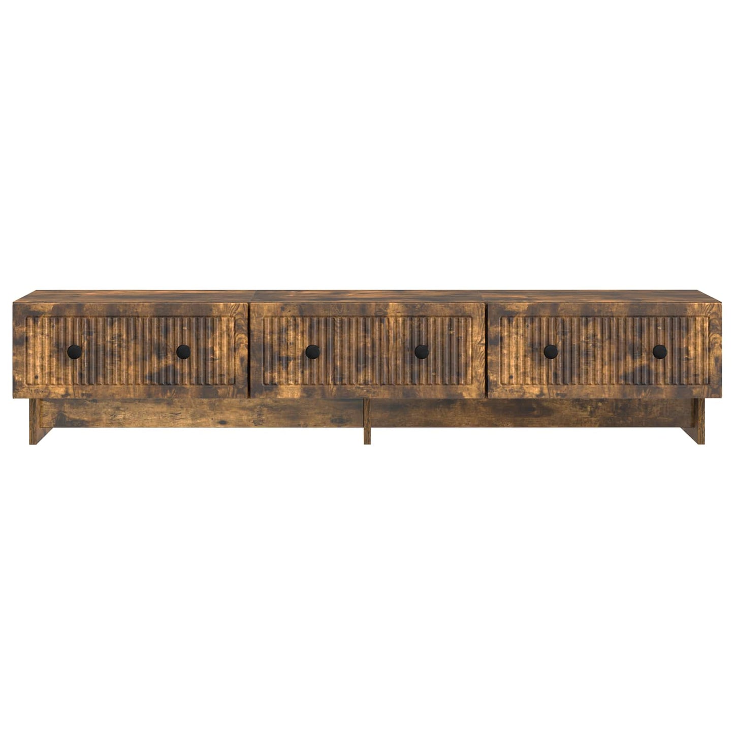 TV-kast met lade Gerookt eiken 147 x 34,5 x 30 cm Bewerkt hout is nu te koop bij PeponiXL, paradijselijk wonen!