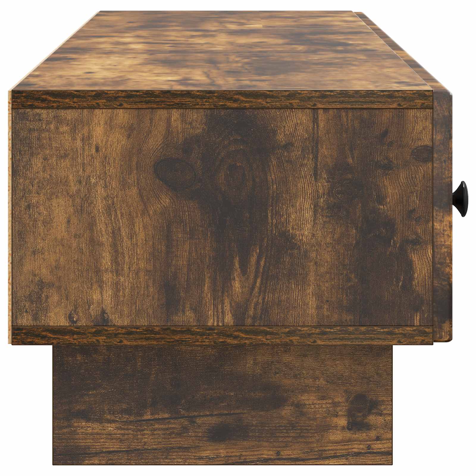 TV-kast met lade Gerookt eiken 147 x 34,5 x 30 cm Bewerkt hout is nu te koop bij PeponiXL, paradijselijk wonen!