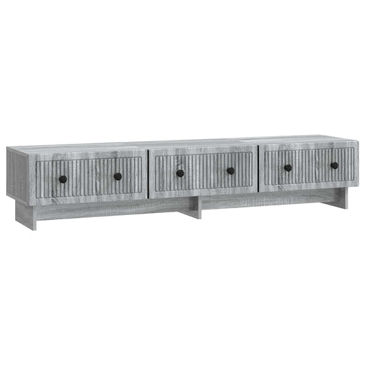 TV-kast met lade Grijs sonoma 147 x 34,5 x 30 cm Bewerkt hout is nu te koop bij PeponiXL, paradijselijk wonen!