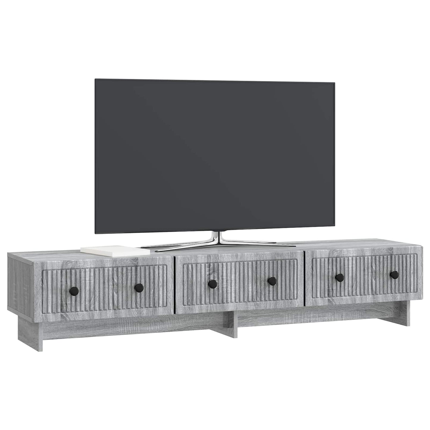 TV-kast met lade Grijs sonoma 147 x 34,5 x 30 cm Bewerkt hout is nu te koop bij PeponiXL, paradijselijk wonen!