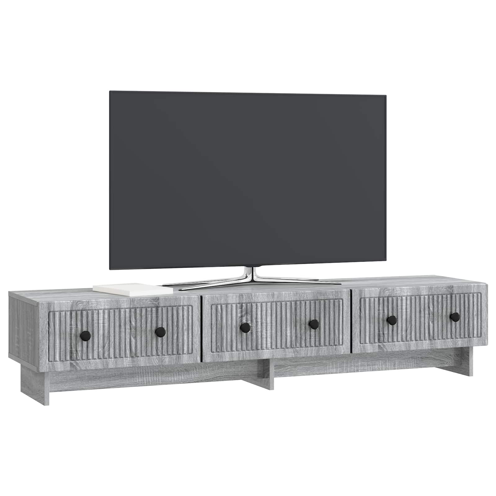 TV-kast met lade Grijs sonoma 147 x 34,5 x 30 cm Bewerkt hout is nu te koop bij PeponiXL, paradijselijk wonen!