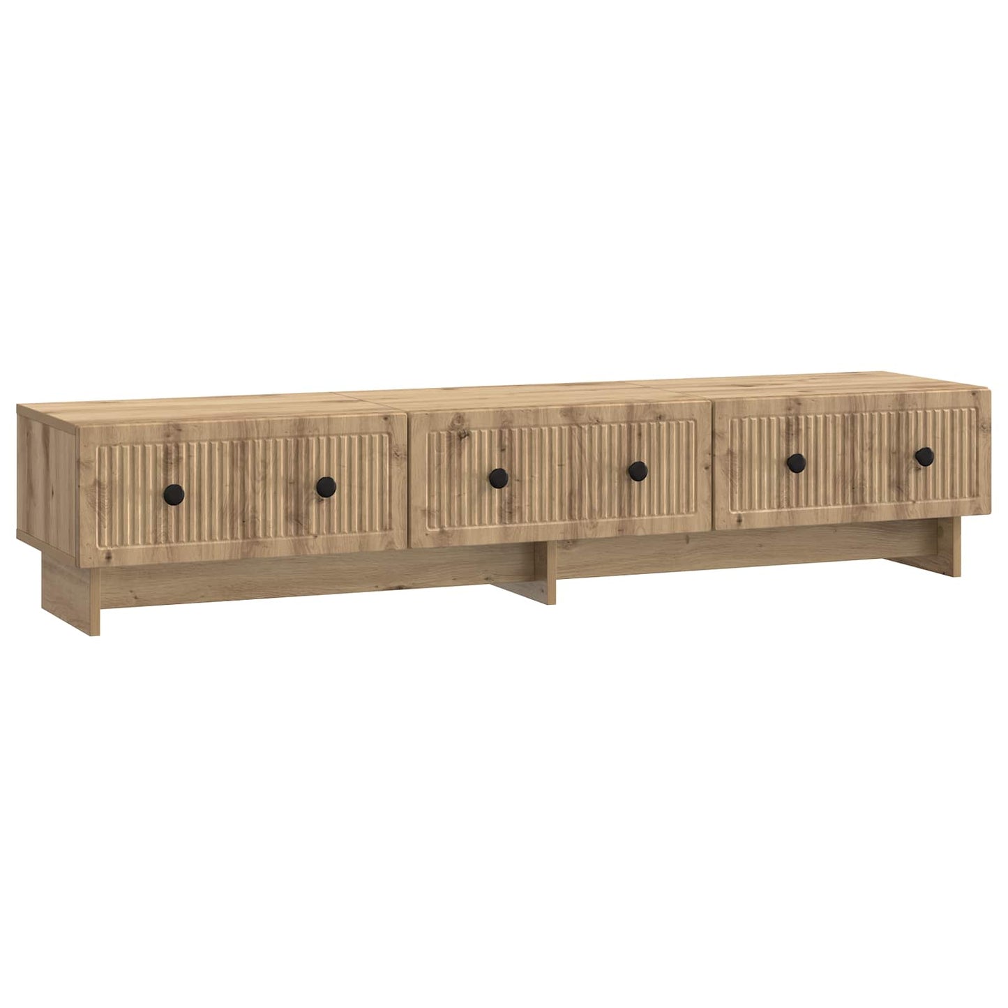 TV-kast Artisanaal eiken 147 x 34,5 x 30 cm Bewerkt hout is nu te koop bij PeponiXL, paradijselijk wonen!