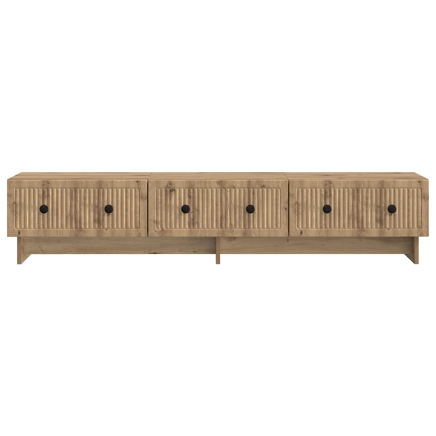 TV-kast Artisanaal eiken 147 x 34,5 x 30 cm Bewerkt hout is nu te koop bij PeponiXL, paradijselijk wonen!