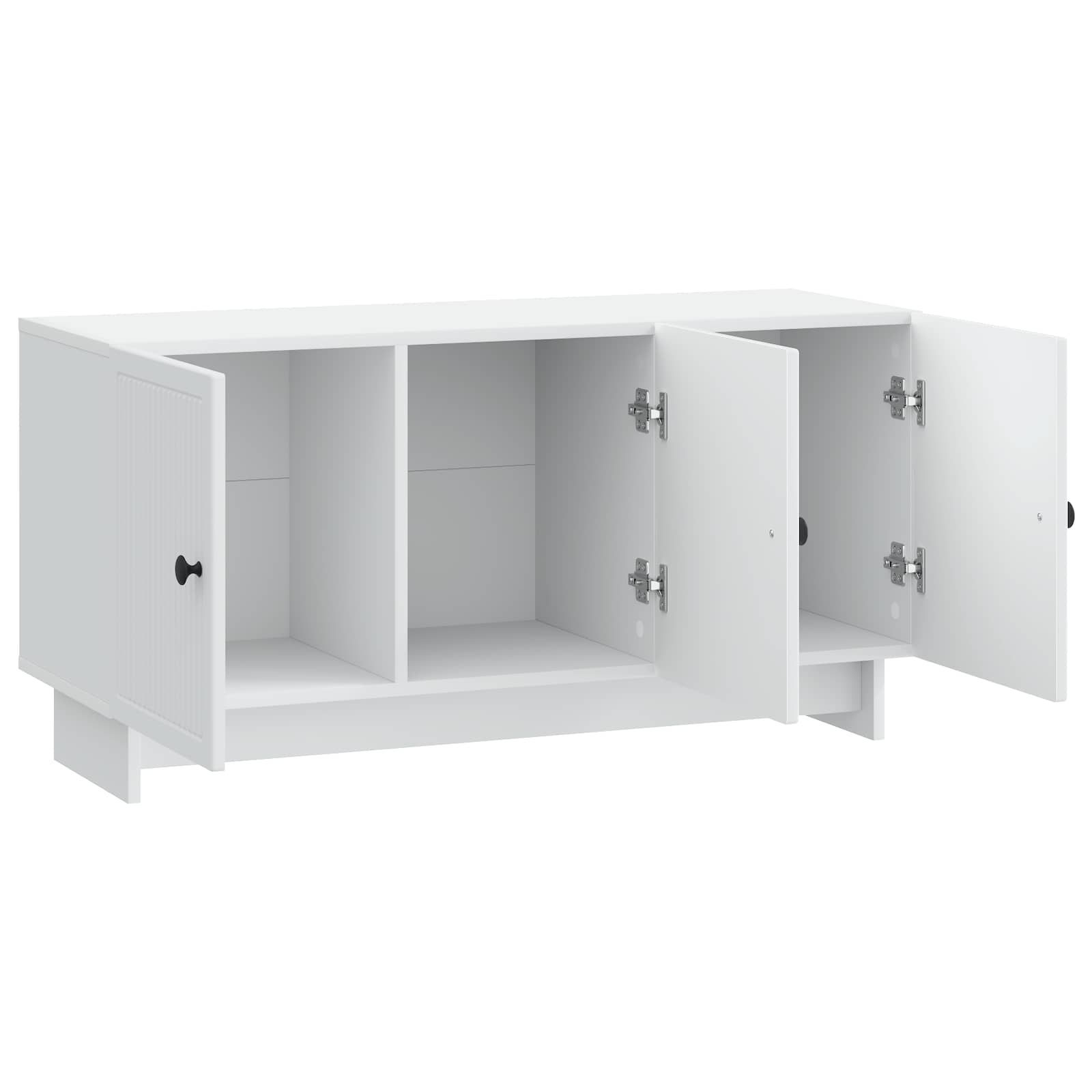 TV-kast Wit 99 x 34,5 x 50 cm Bewerkt hout is nu te koop bij PeponiXL, paradijselijk wonen!