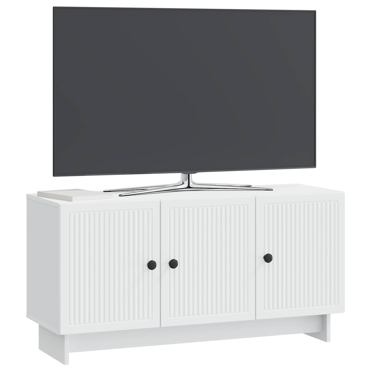 TV-kast Wit 99 x 34,5 x 50 cm Bewerkt hout is nu te koop bij PeponiXL, paradijselijk wonen!