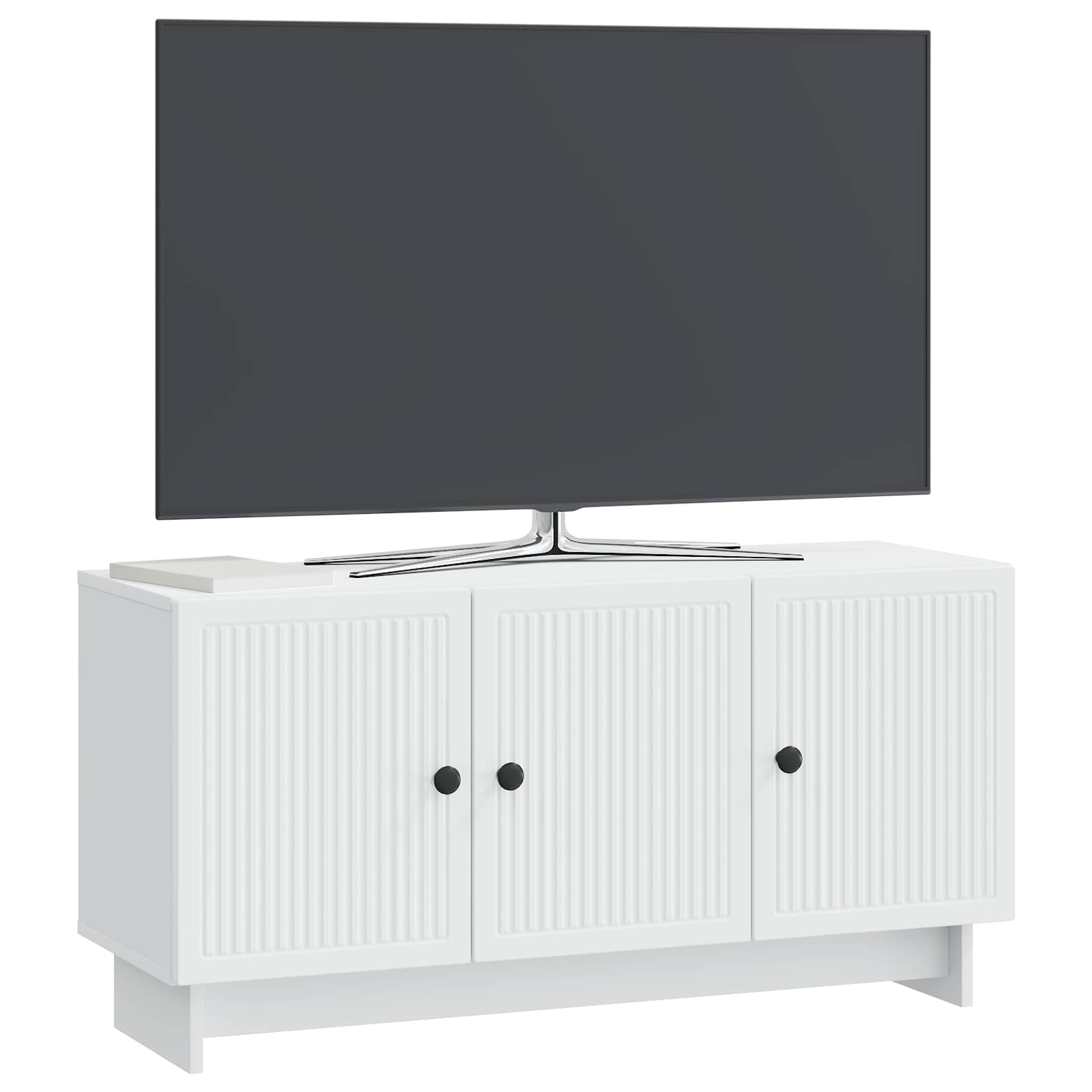 TV-kast Wit 99 x 34,5 x 50 cm Bewerkt hout is nu te koop bij PeponiXL, paradijselijk wonen!