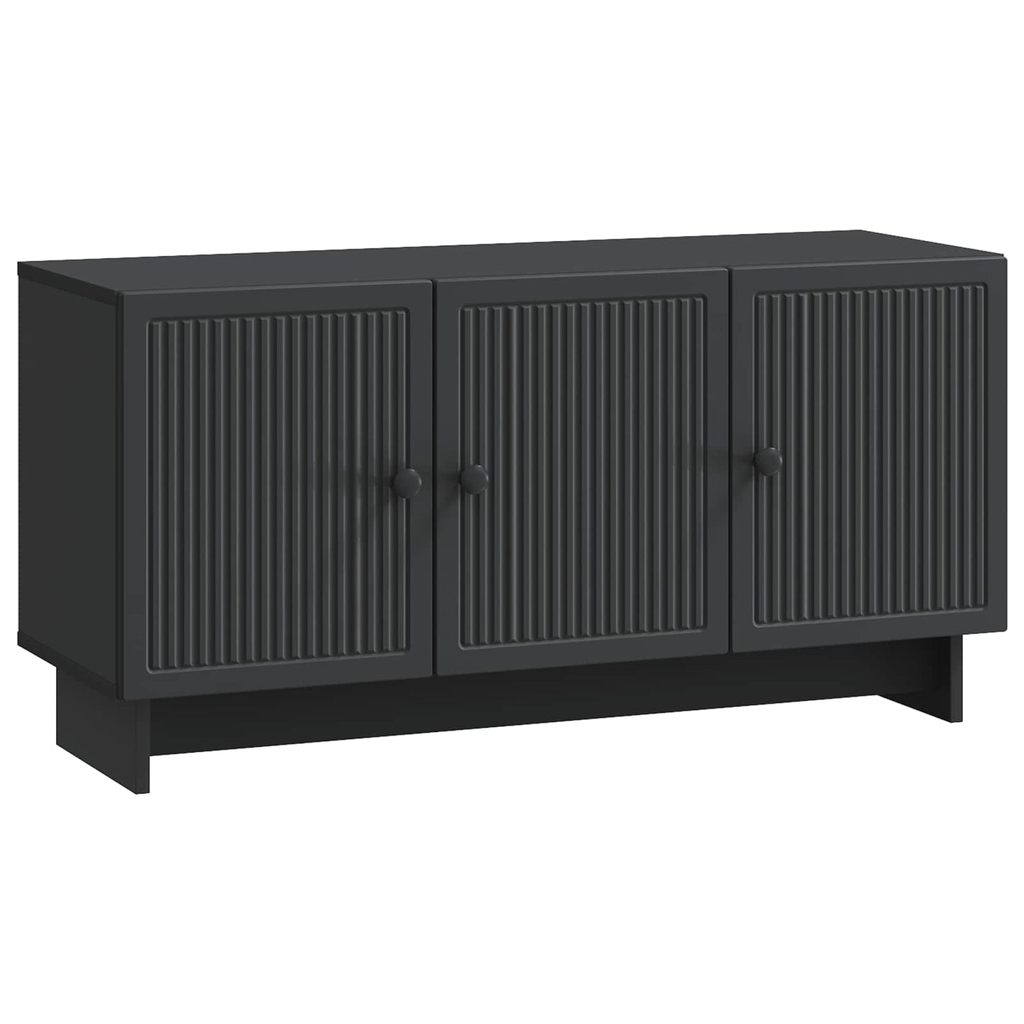 TV-kast Zwart 99 x 34,5 x 50 cm Bewerkt hout is nu te koop bij PeponiXL, paradijselijk wonen!