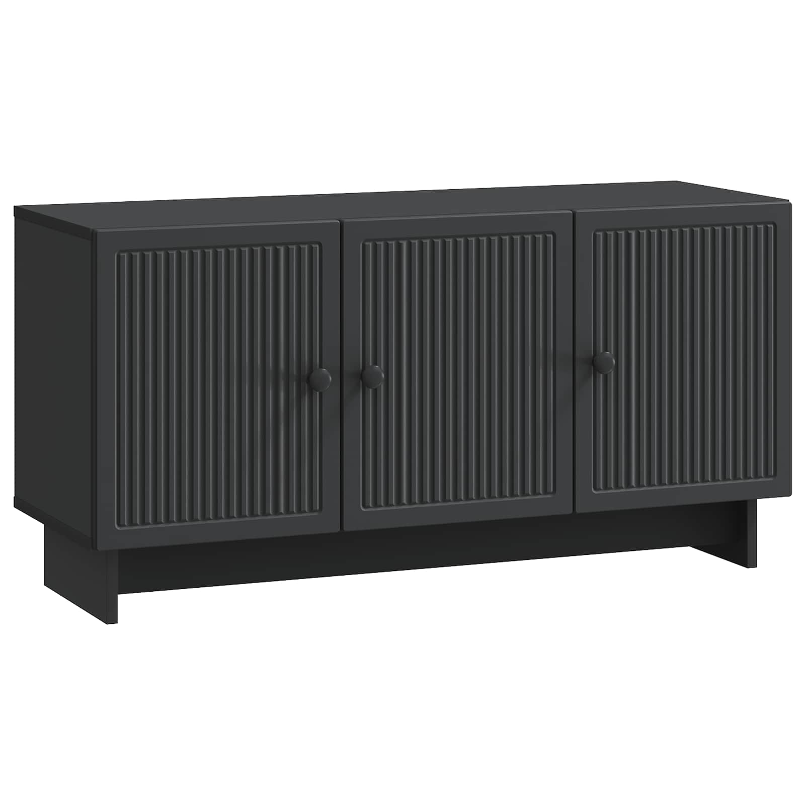 TV-kast Zwart 99 x 34,5 x 50 cm Bewerkt hout is nu te koop bij PeponiXL, paradijselijk wonen!