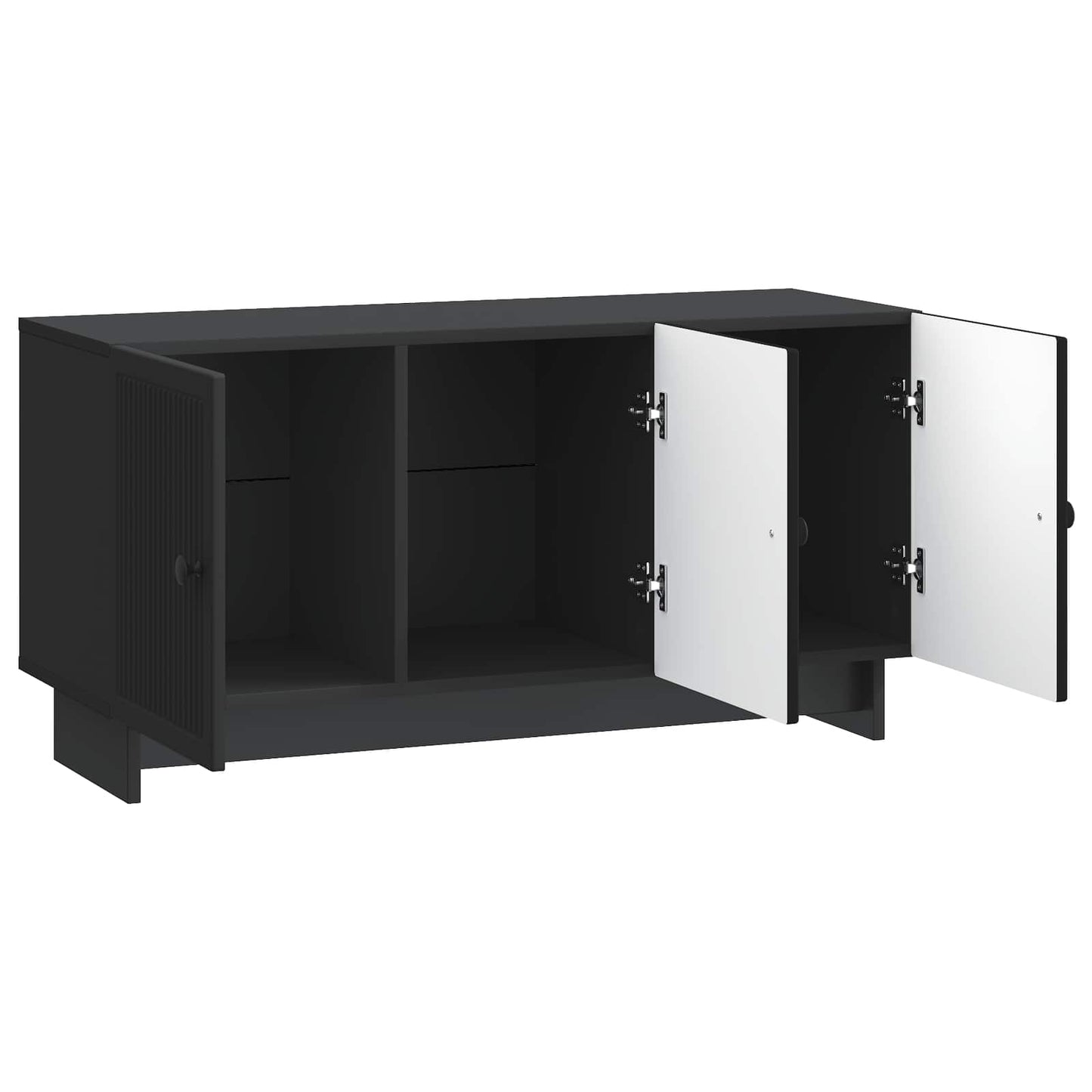TV-kast Zwart 99 x 34,5 x 50 cm Bewerkt hout is nu te koop bij PeponiXL, paradijselijk wonen!