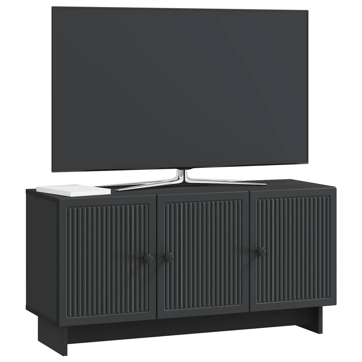 TV-kast Zwart 99 x 34,5 x 50 cm Bewerkt hout is nu te koop bij PeponiXL, paradijselijk wonen!