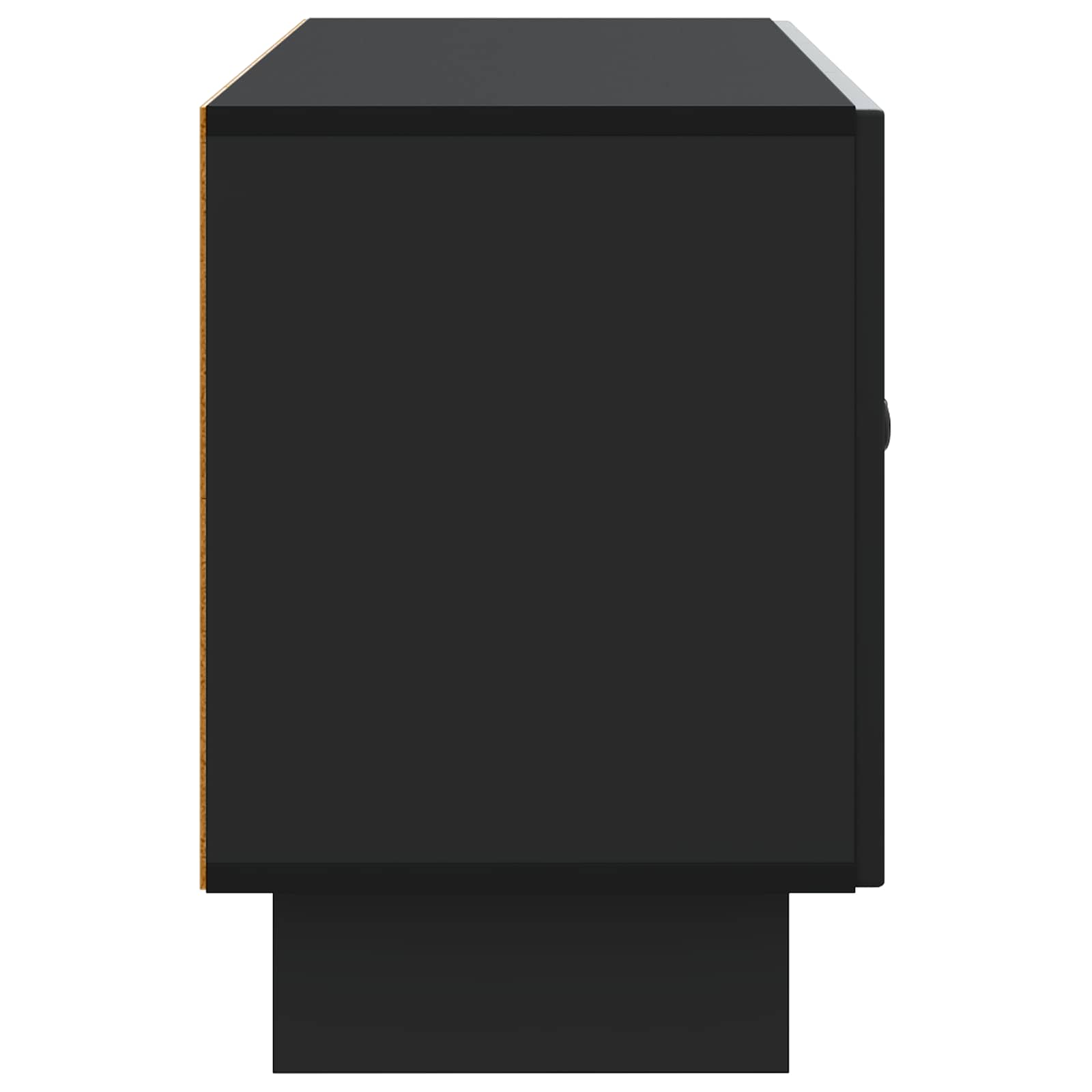 TV-kast Zwart 99 x 34,5 x 50 cm Bewerkt hout is nu te koop bij PeponiXL, paradijselijk wonen!
