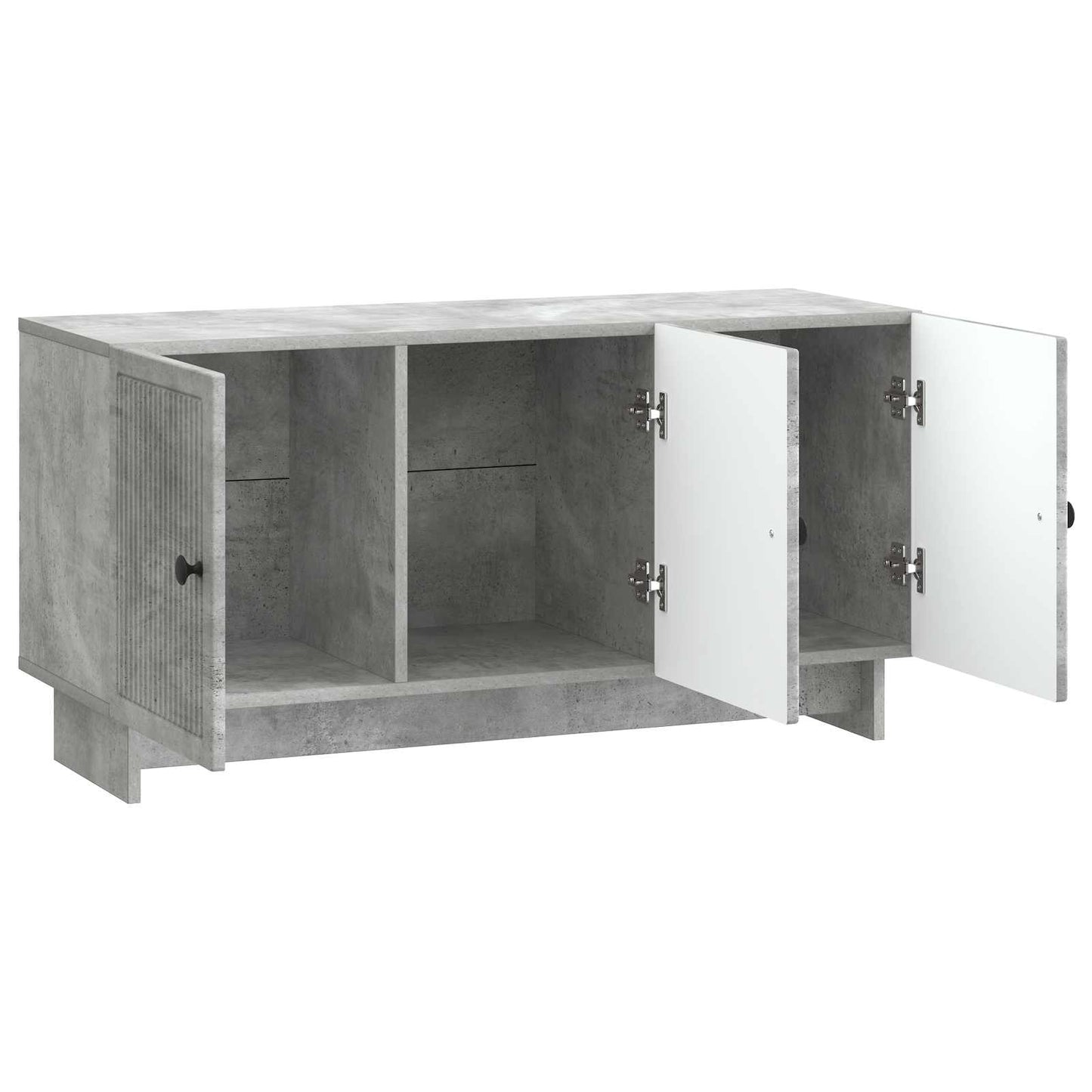 TV-kast Betongrijs 99 x 34,5 x 50 cm Bewerkt hout is nu te koop bij PeponiXL, paradijselijk wonen!