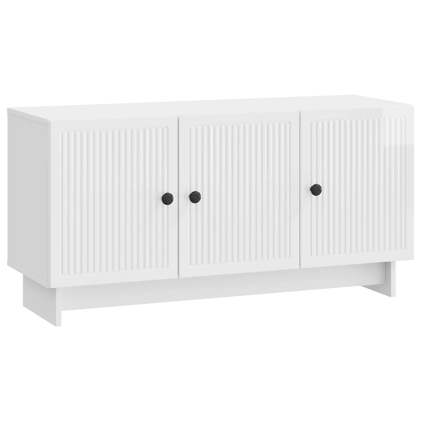 TV-kast Hoogglans Wit 99 x 34,5 x 50 cm Bewerkt hout is nu te koop bij PeponiXL, paradijselijk wonen!
