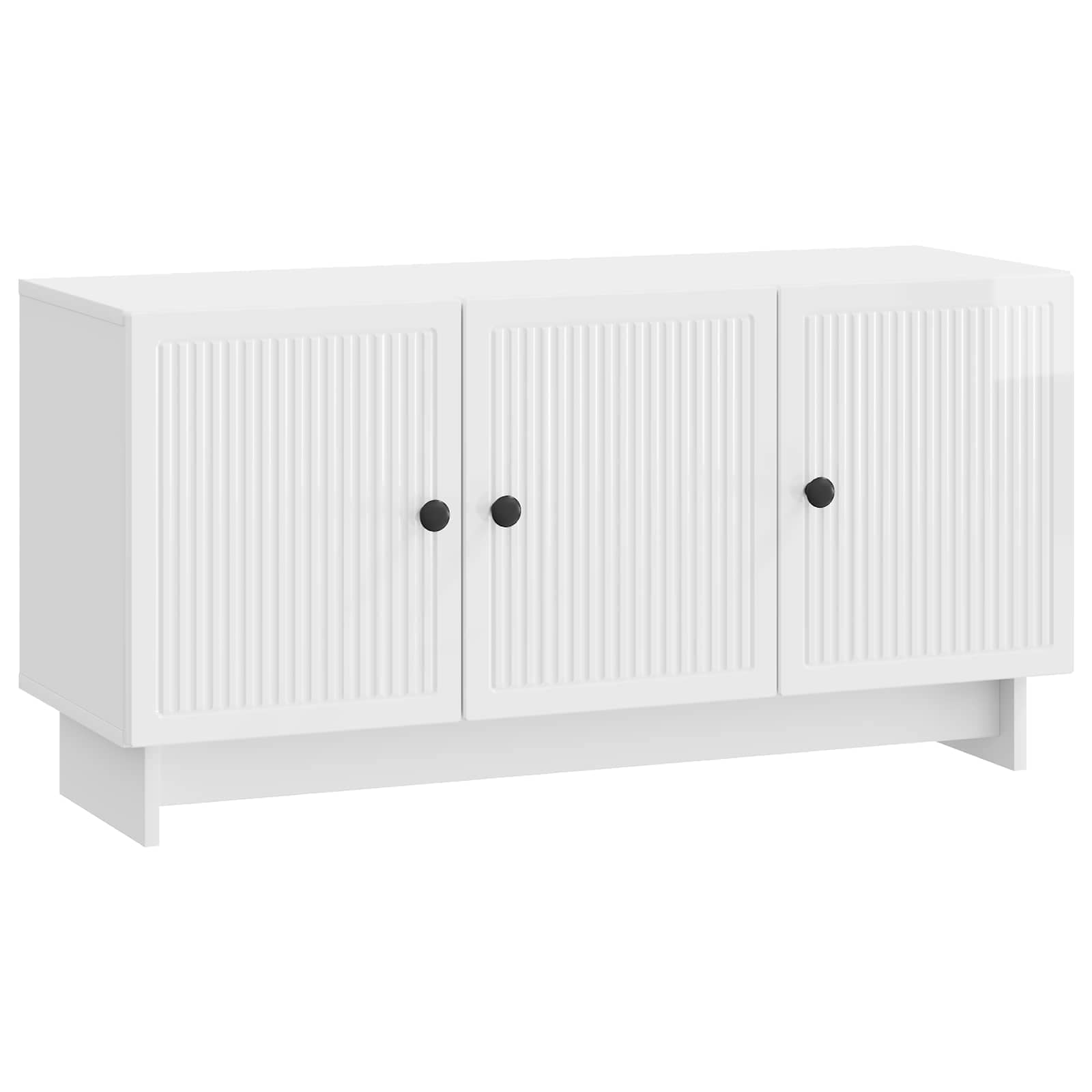 TV-kast Hoogglans Wit 99 x 34,5 x 50 cm Bewerkt hout is nu te koop bij PeponiXL, paradijselijk wonen!