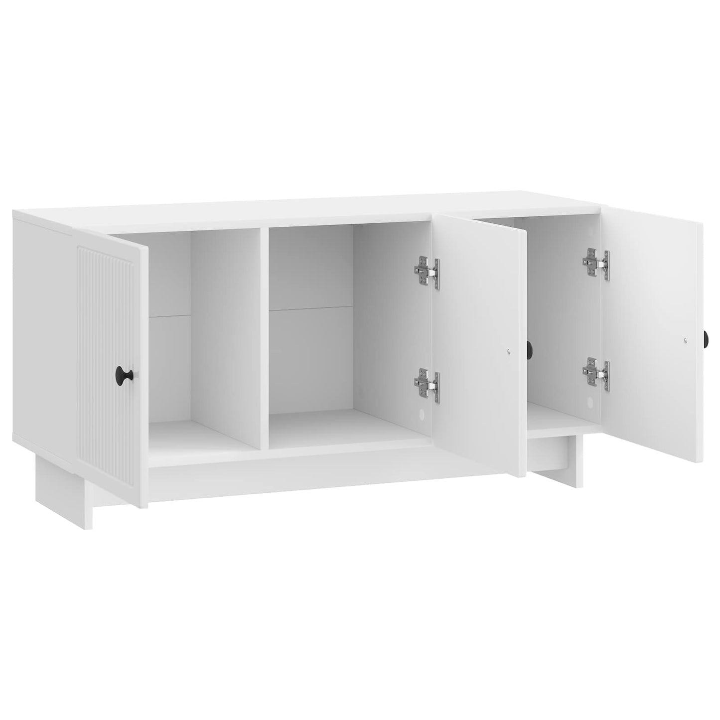 TV-kast Hoogglans Wit 99 x 34,5 x 50 cm Bewerkt hout is nu te koop bij PeponiXL, paradijselijk wonen!