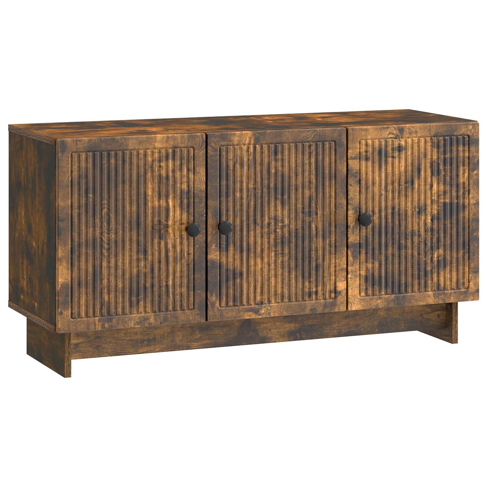 TV-kast Gerookt eiken 99 x 34,5 x 50 cm Bewerkt hout is nu te koop bij PeponiXL, paradijselijk wonen!