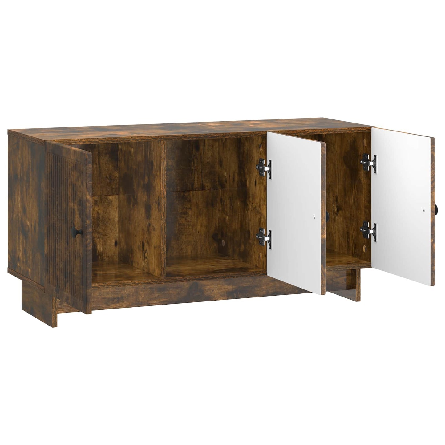 TV-kast Gerookt eiken 99 x 34,5 x 50 cm Bewerkt hout is nu te koop bij PeponiXL, paradijselijk wonen!