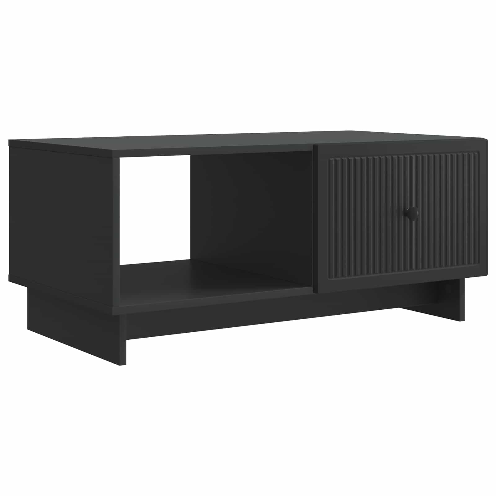 Salontafel Zwart 90 x 50 x 40 cm Bewerkt hout is nu te koop bij PeponiXL, paradijselijk wonen!