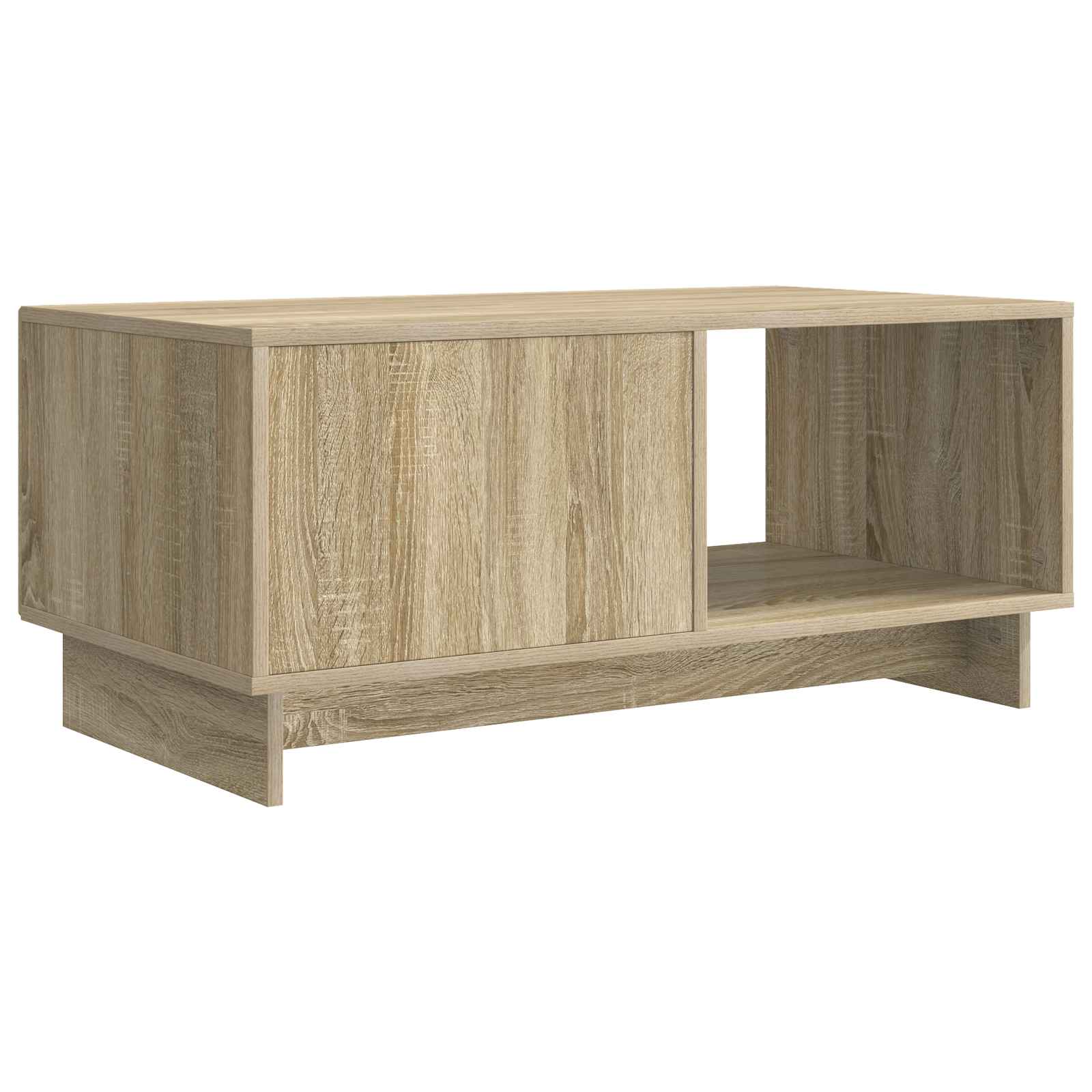 Salontafel Sonoma Eiken 90 x 50 x 40 cm Bewerkt hout is nu te koop bij PeponiXL, paradijselijk wonen!
