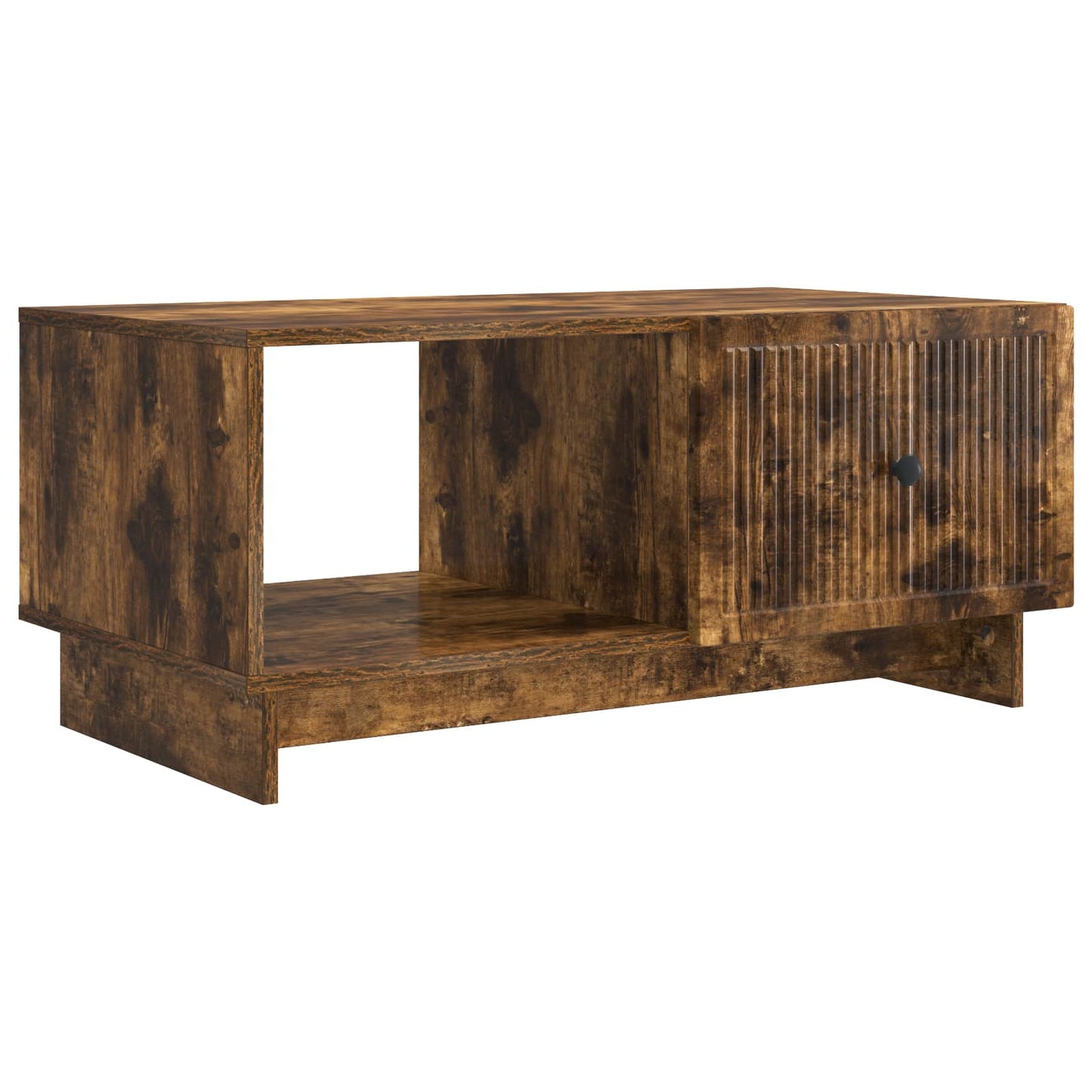 Salontafel Gerookt eiken 90 x 50 x 40 cm Bewerkt hout is nu te koop bij PeponiXL, paradijselijk wonen!