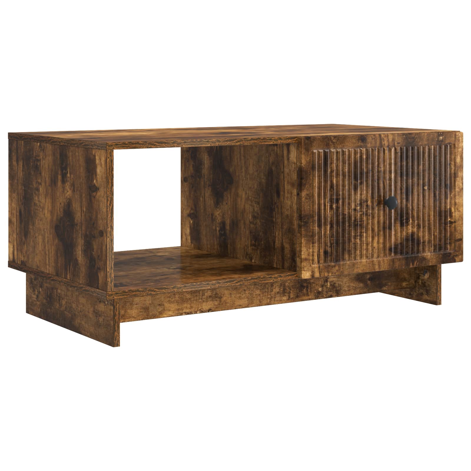 Salontafel Gerookt eiken 90 x 50 x 40 cm Bewerkt hout is nu te koop bij PeponiXL, paradijselijk wonen!