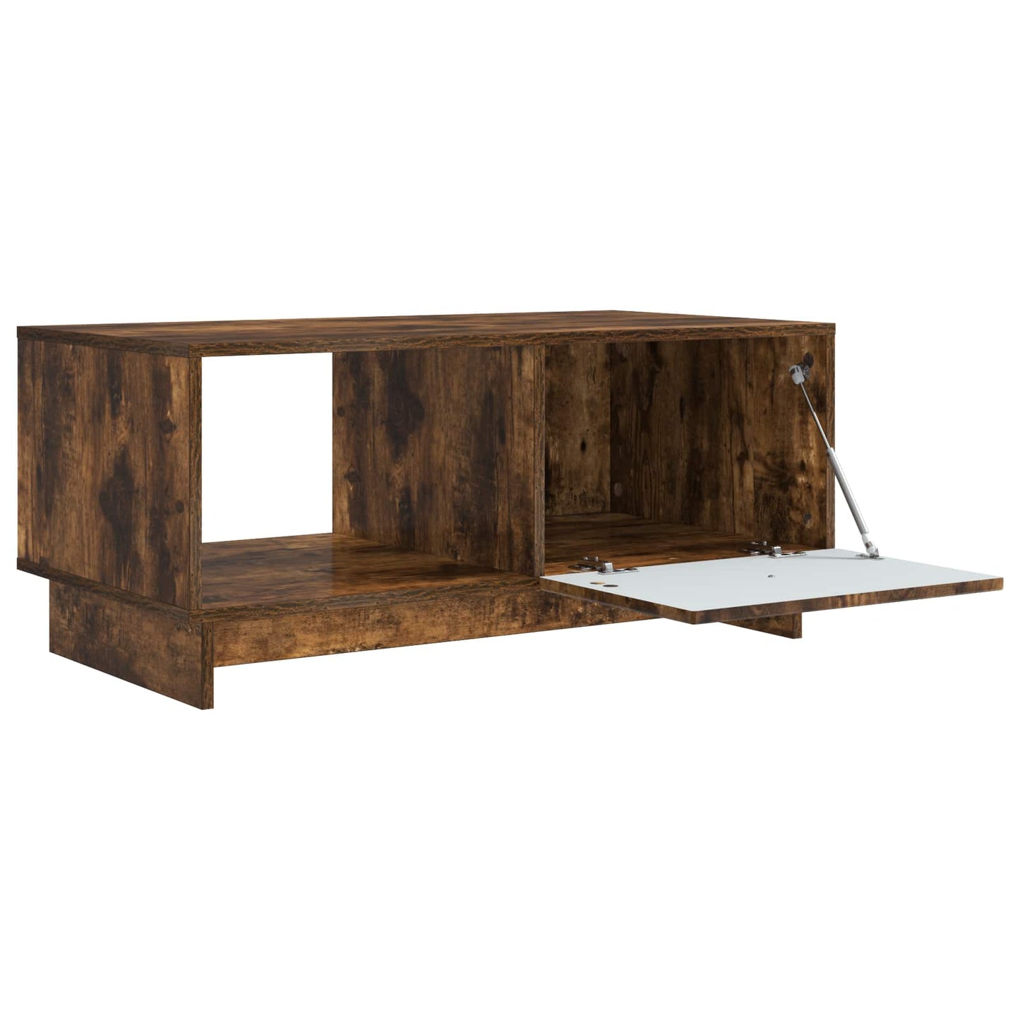 Salontafel Gerookt eiken 90 x 50 x 40 cm Bewerkt hout is nu te koop bij PeponiXL, paradijselijk wonen!