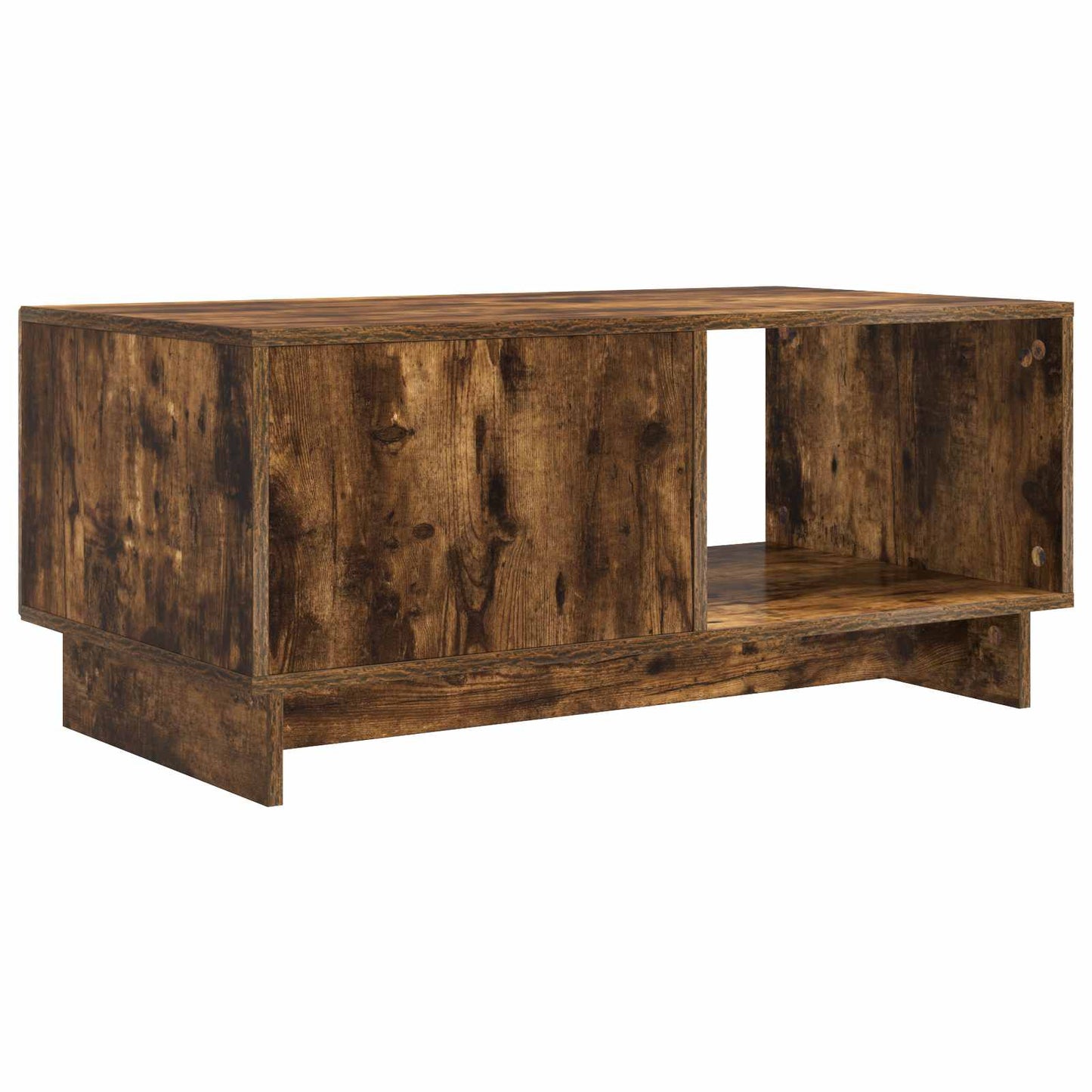 Salontafel Gerookt eiken 90 x 50 x 40 cm Bewerkt hout is nu te koop bij PeponiXL, paradijselijk wonen!