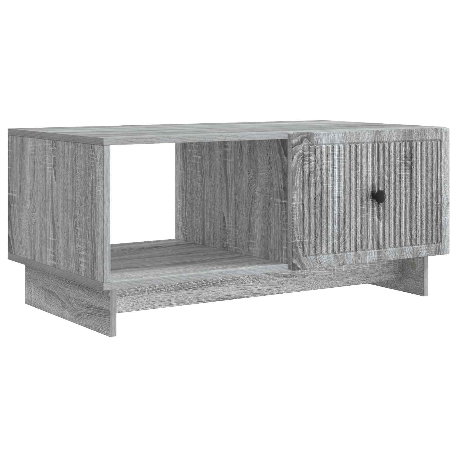 Salontafel Grijs sonoma 90 x 50 x 40 cm Bewerkt hout is nu te koop bij PeponiXL, paradijselijk wonen!