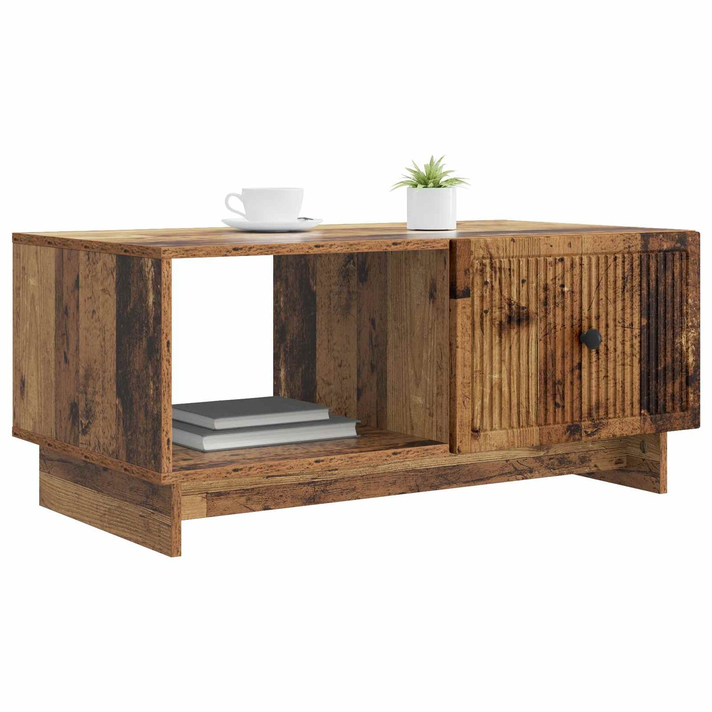 Salontafel Oud hout 90 x 50 x 40 cm Bewerkt hout is nu te koop bij PeponiXL, paradijselijk wonen!