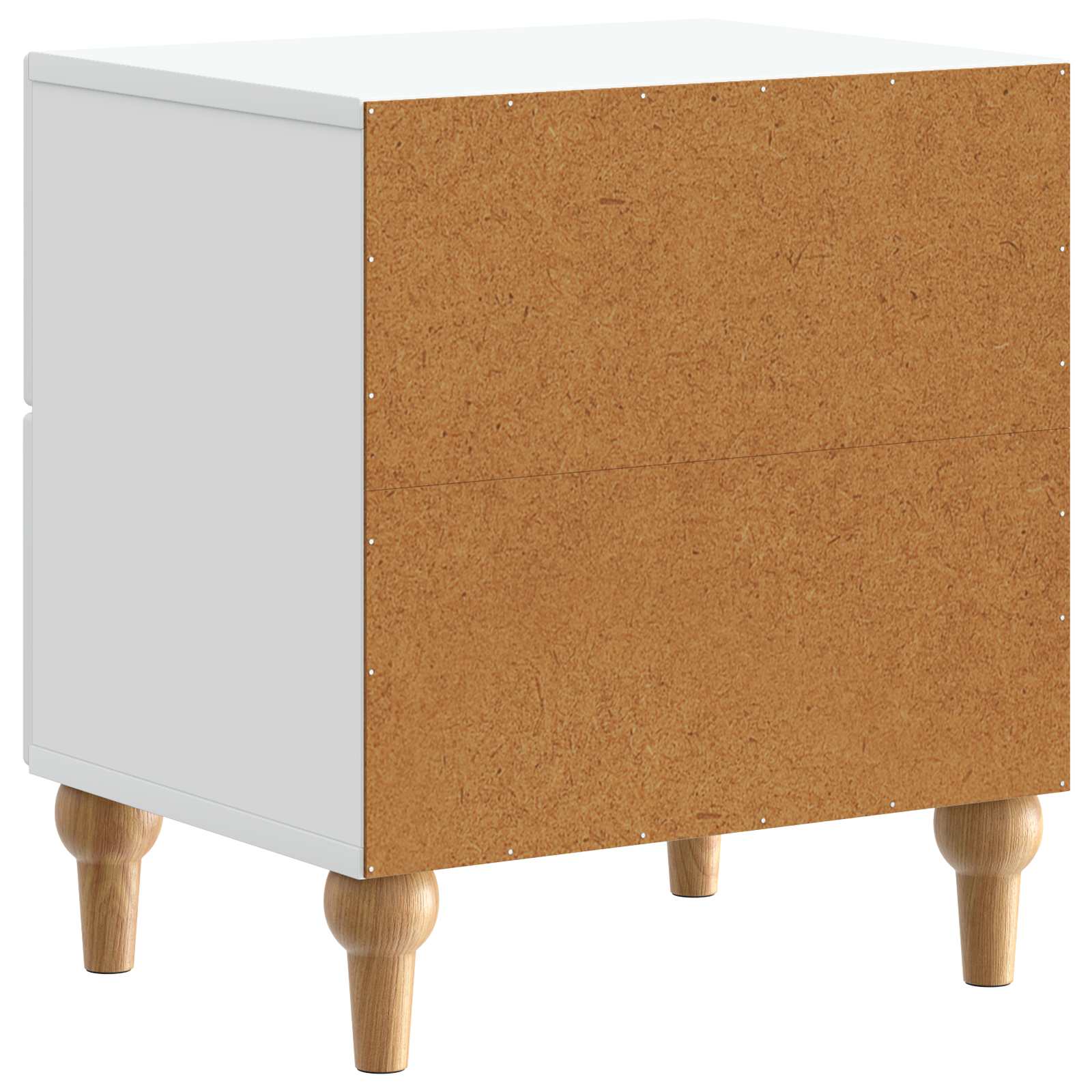 Nachtkastje met lade 2 pcs Wit 43 x 34,5 x 48 cm Bewerkt hout is nu te koop bij PeponiXL, paradijselijk wonen!
