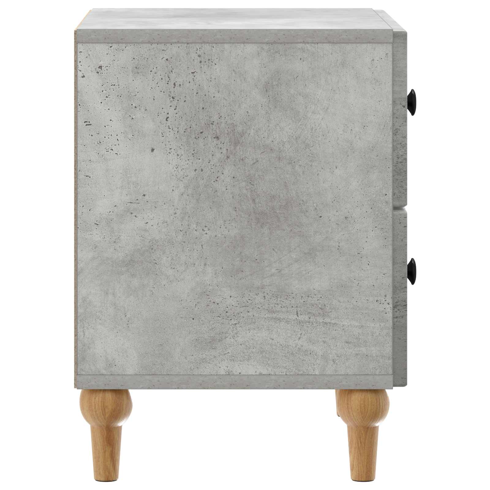 Nachtkastje met lade Betongrijs 43 x 34,5 x 48 cm Bewerkt hout is nu te koop bij PeponiXL, paradijselijk wonen!
