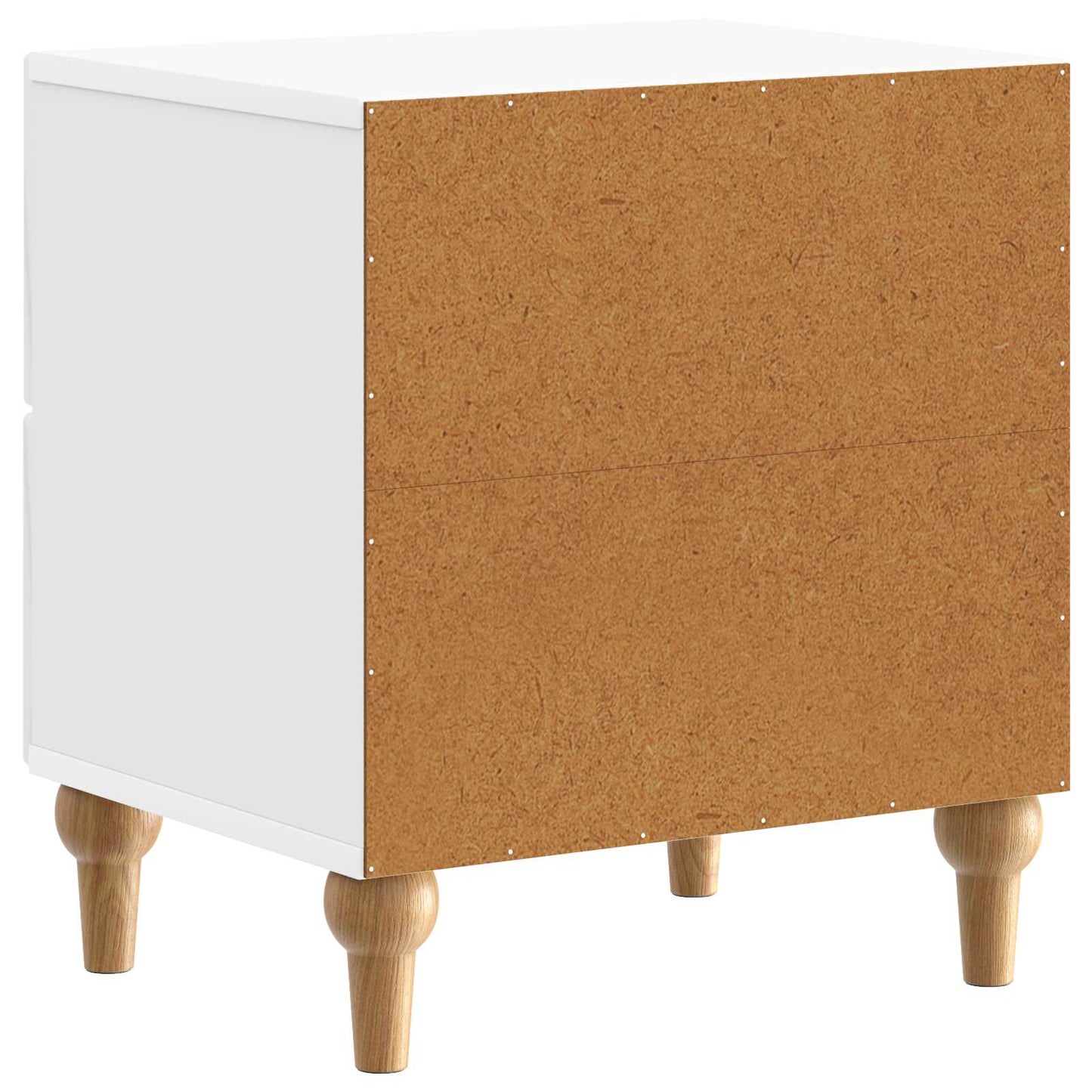 Nachtkastje 2 pcs Hoogglans Wit 43 x 34,5 x 48 cm Bewerkt hout is nu te koop bij PeponiXL, paradijselijk wonen!