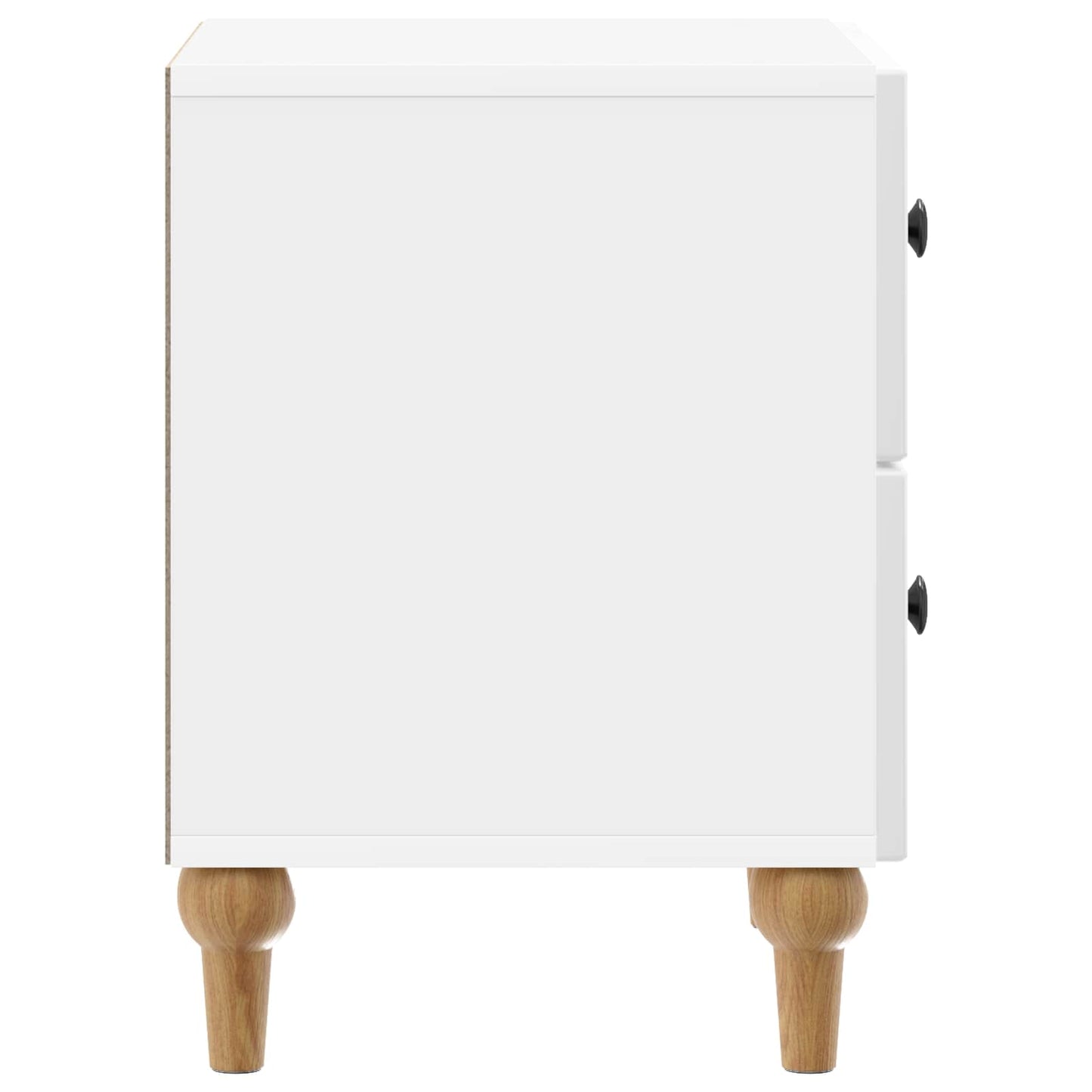 Nachtkastje 2 pcs Hoogglans Wit 43 x 34,5 x 48 cm Bewerkt hout is nu te koop bij PeponiXL, paradijselijk wonen!