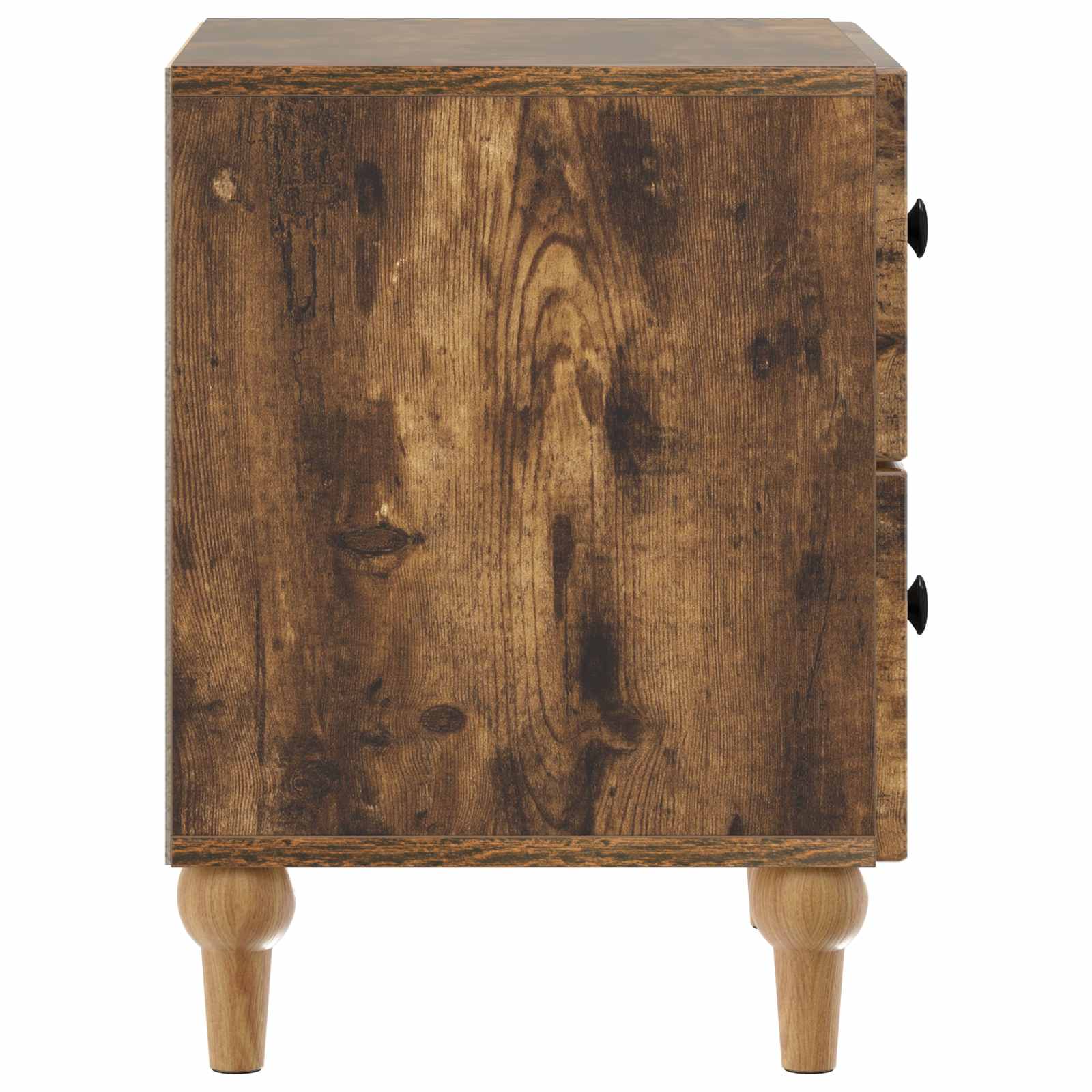 Nachtkastje 2 pcs Gerookt eiken 43 x 34,5 x 48 cm Bewerkt hout is nu te koop bij PeponiXL, paradijselijk wonen!
