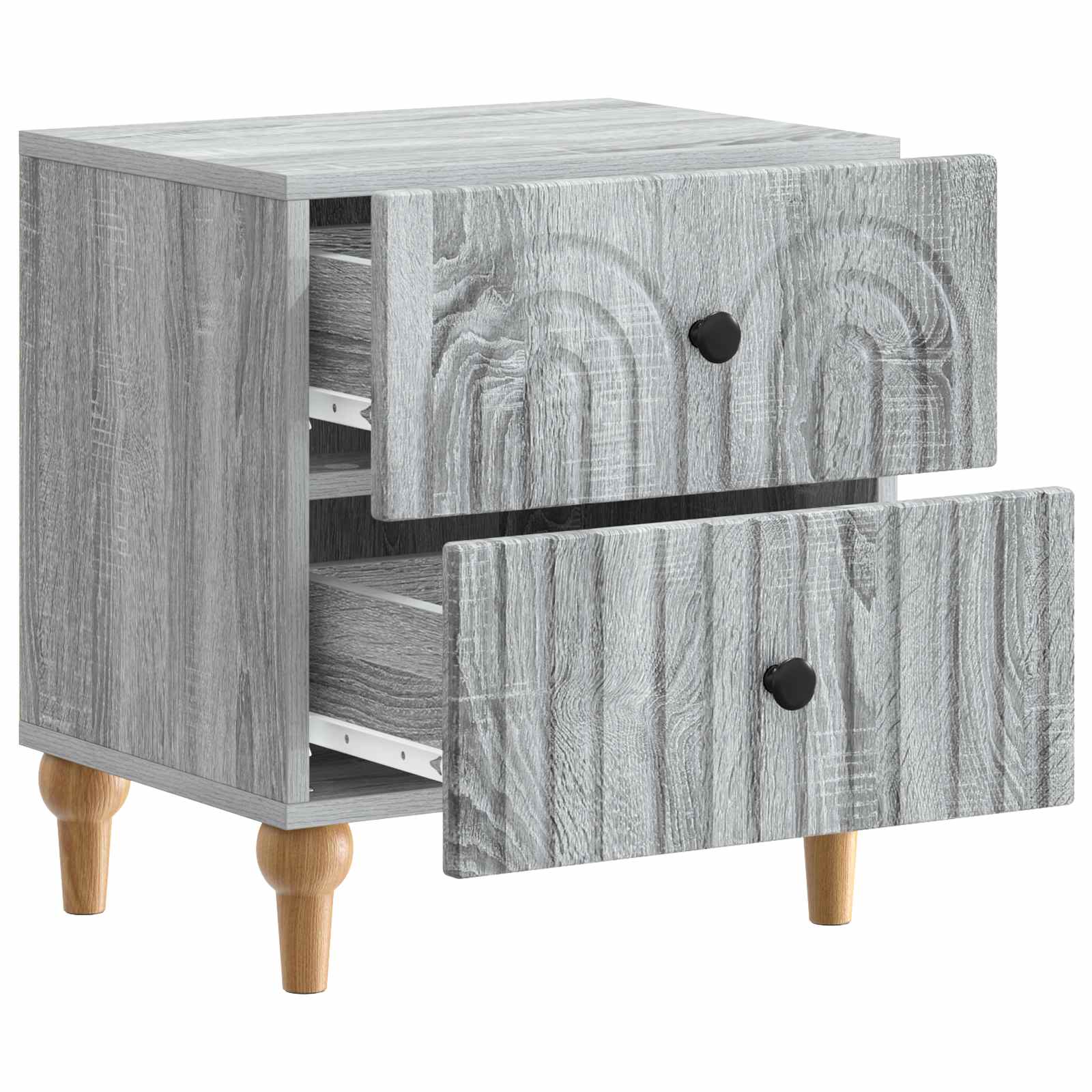 Nachtkastje Grijs sonoma 43 x 34,5 x 48 cm Bewerkt hout is nu te koop bij PeponiXL, paradijselijk wonen!