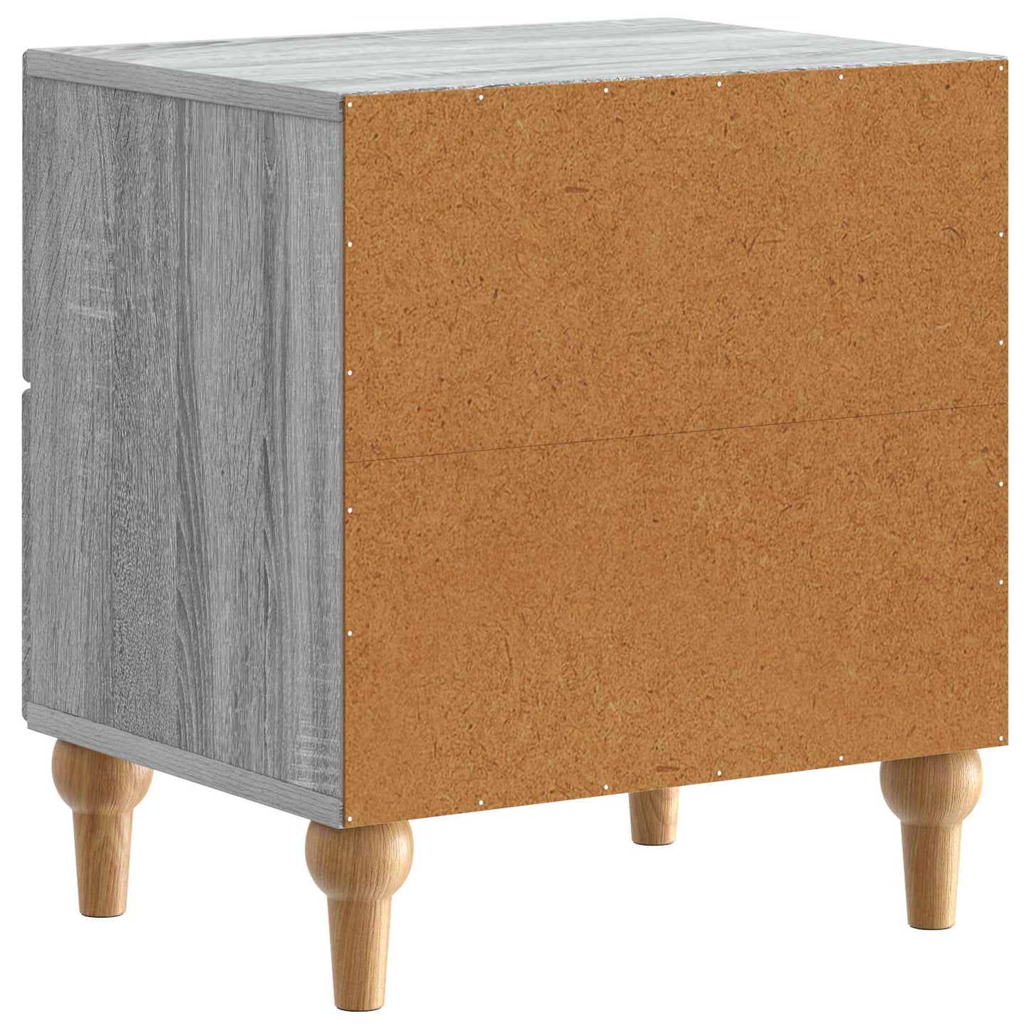 Nachtkastje Grijs sonoma 43 x 34,5 x 48 cm Bewerkt hout is nu te koop bij PeponiXL, paradijselijk wonen!