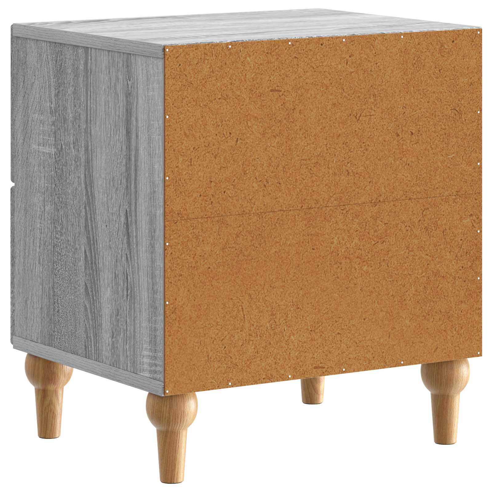 Nachtkastje Grijs sonoma 43 x 34,5 x 48 cm Bewerkt hout is nu te koop bij PeponiXL, paradijselijk wonen!