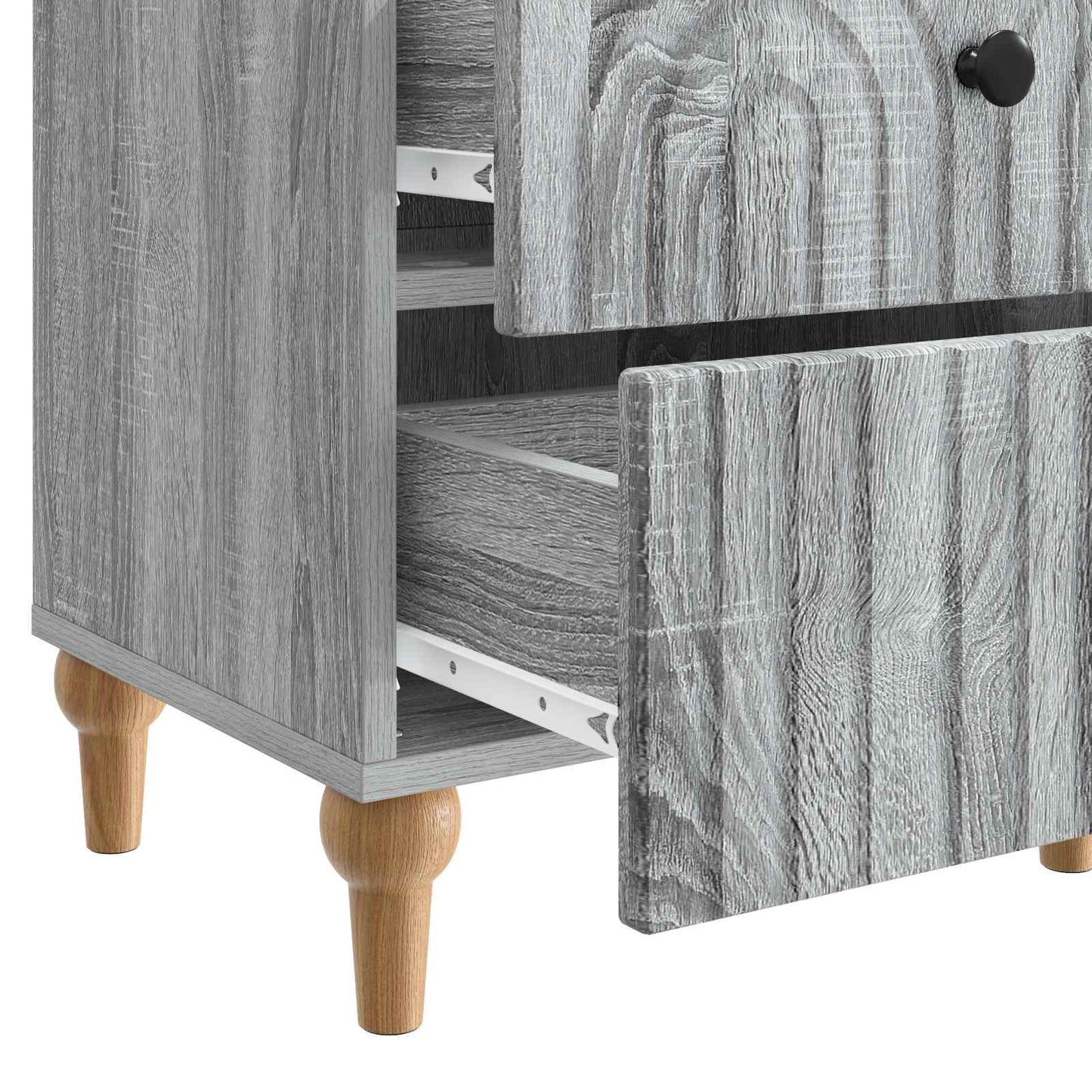 Nachtkastje 2 pcs Grijs sonoma 43 x 34,5 x 48 cm Bewerkt hout is nu te koop bij PeponiXL, paradijselijk wonen!