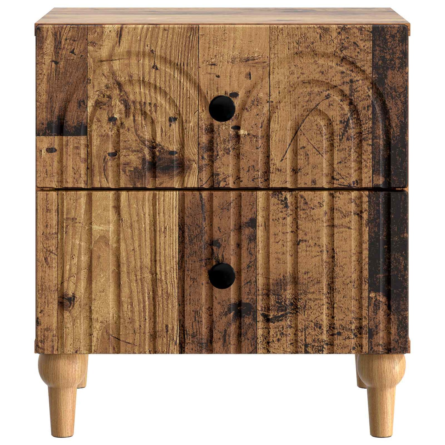 Nachtkastje 2 pcs Oud hout 43 x 34,5 x 48 cm Bewerkt hout is nu te koop bij PeponiXL, paradijselijk wonen!