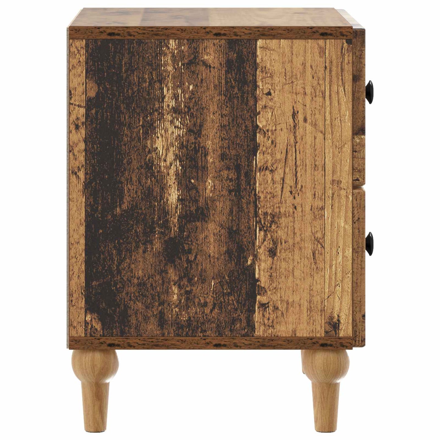 Nachtkastje 2 pcs Oud hout 43 x 34,5 x 48 cm Bewerkt hout is nu te koop bij PeponiXL, paradijselijk wonen!