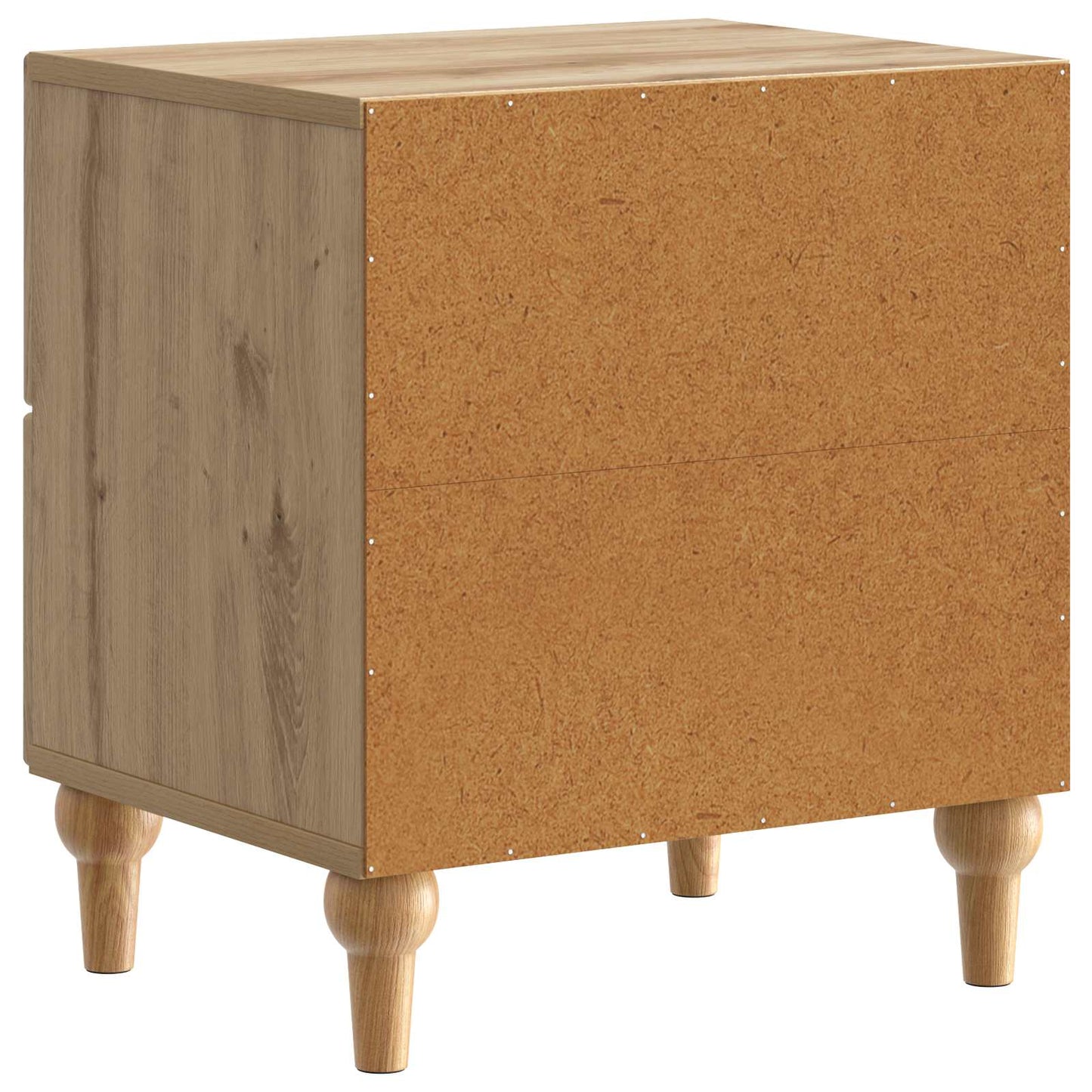 Nachtkastje Artisanaal eiken 43 x 34,5 x 48 cm Bewerkt hout is nu te koop bij PeponiXL, paradijselijk wonen!