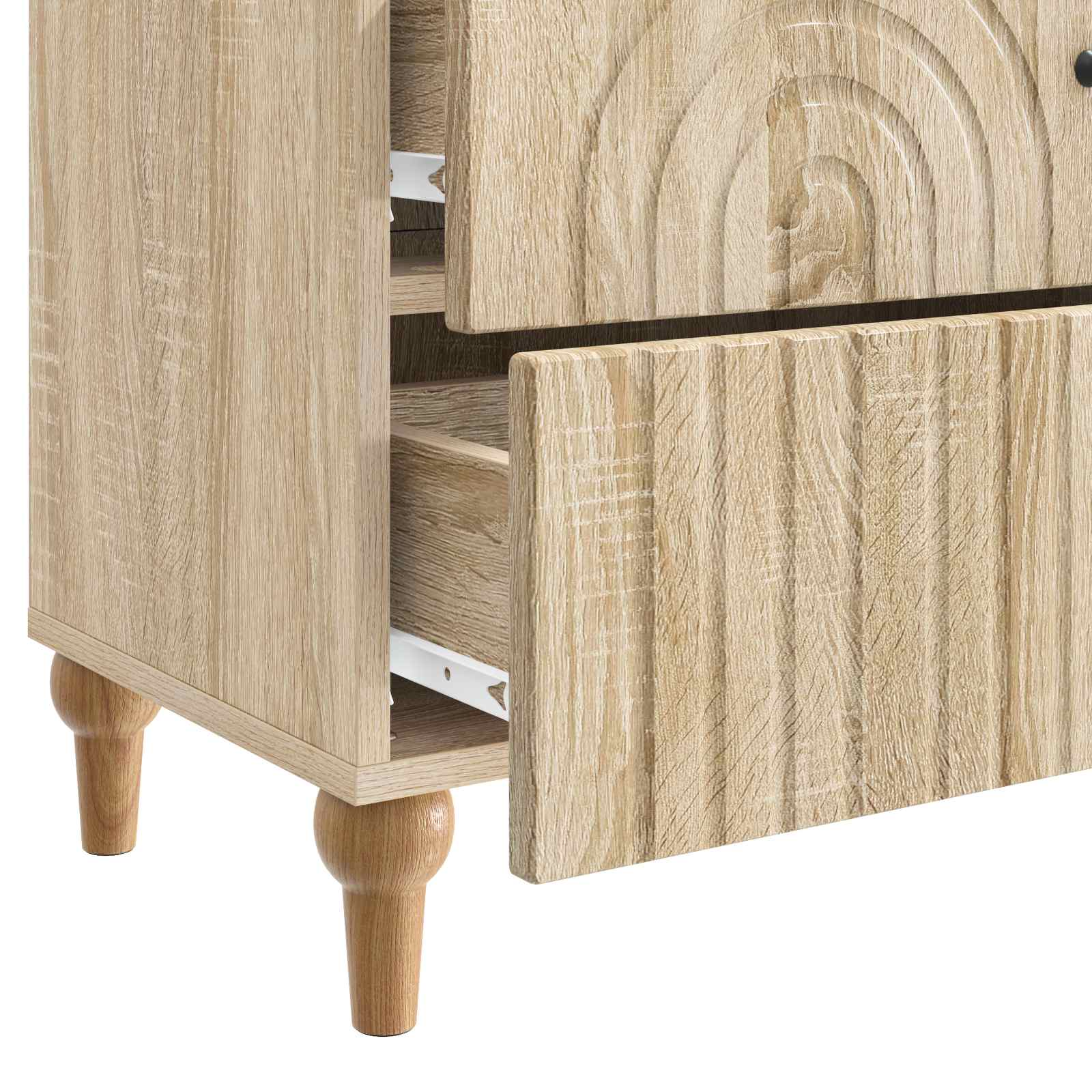 Nachtkastje Sonoma Eiken 62 x 34,5 x 48 cm Bewerkt hout is nu te koop bij PeponiXL, paradijselijk wonen!