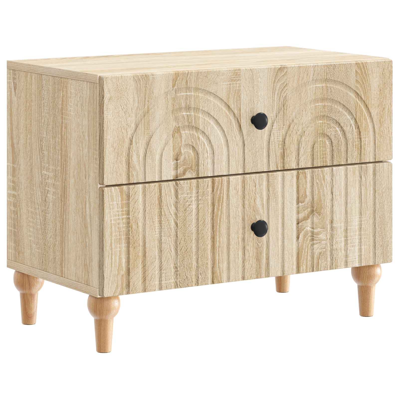 Nachtkastje Sonoma Eiken 62 x 34,5 x 48 cm Bewerkt hout is nu te koop bij PeponiXL, paradijselijk wonen!