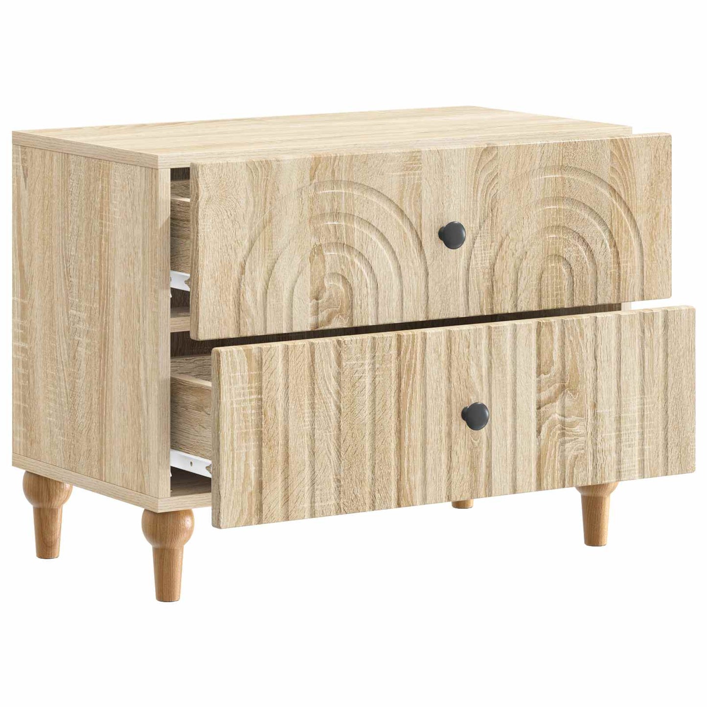 Nachtkastje Sonoma Eiken 62 x 34,5 x 48 cm Bewerkt hout is nu te koop bij PeponiXL, paradijselijk wonen!