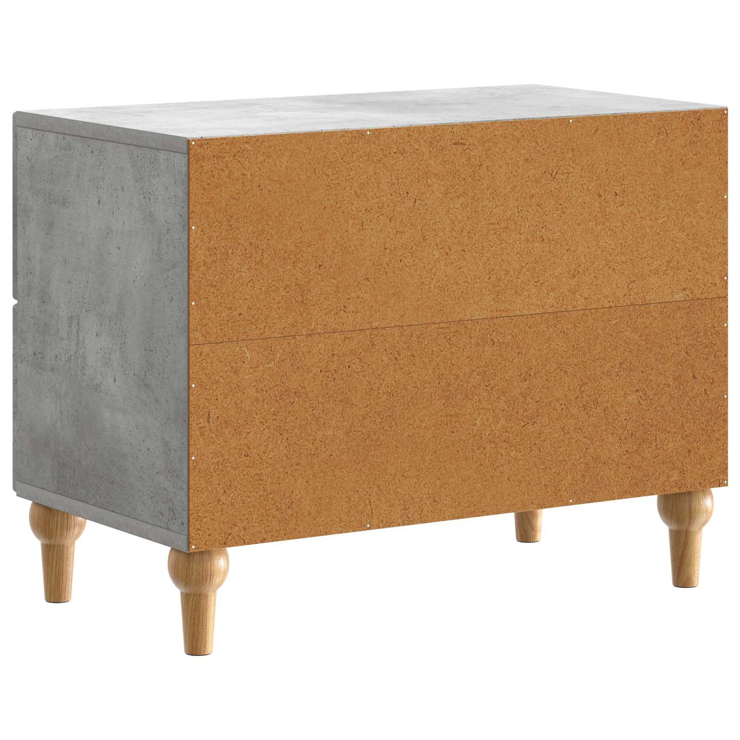 Nachtkastje met lade Betongrijs 62 x 34,5 x 48 cm Bewerkt hout is nu te koop bij PeponiXL, paradijselijk wonen!