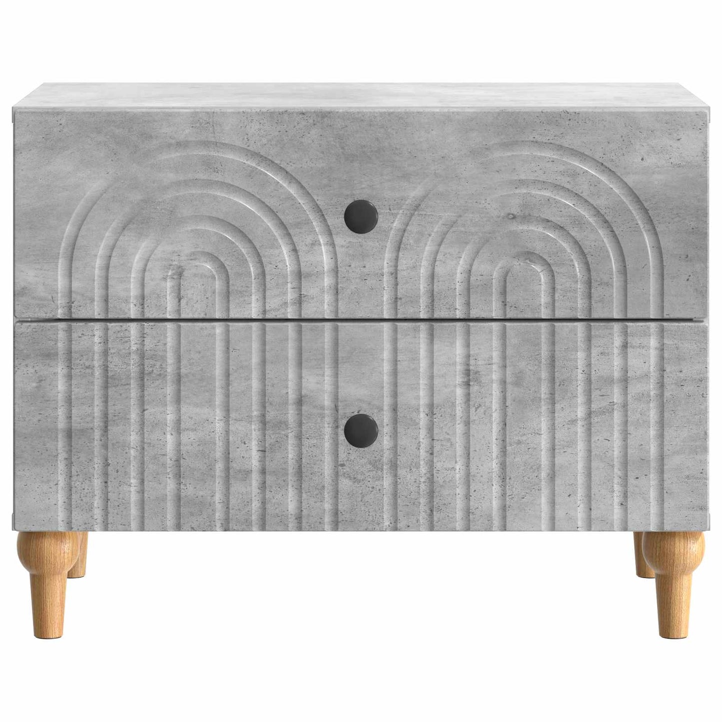 Nachtkastje met lade Betongrijs 62 x 34,5 x 48 cm Bewerkt hout is nu te koop bij PeponiXL, paradijselijk wonen!