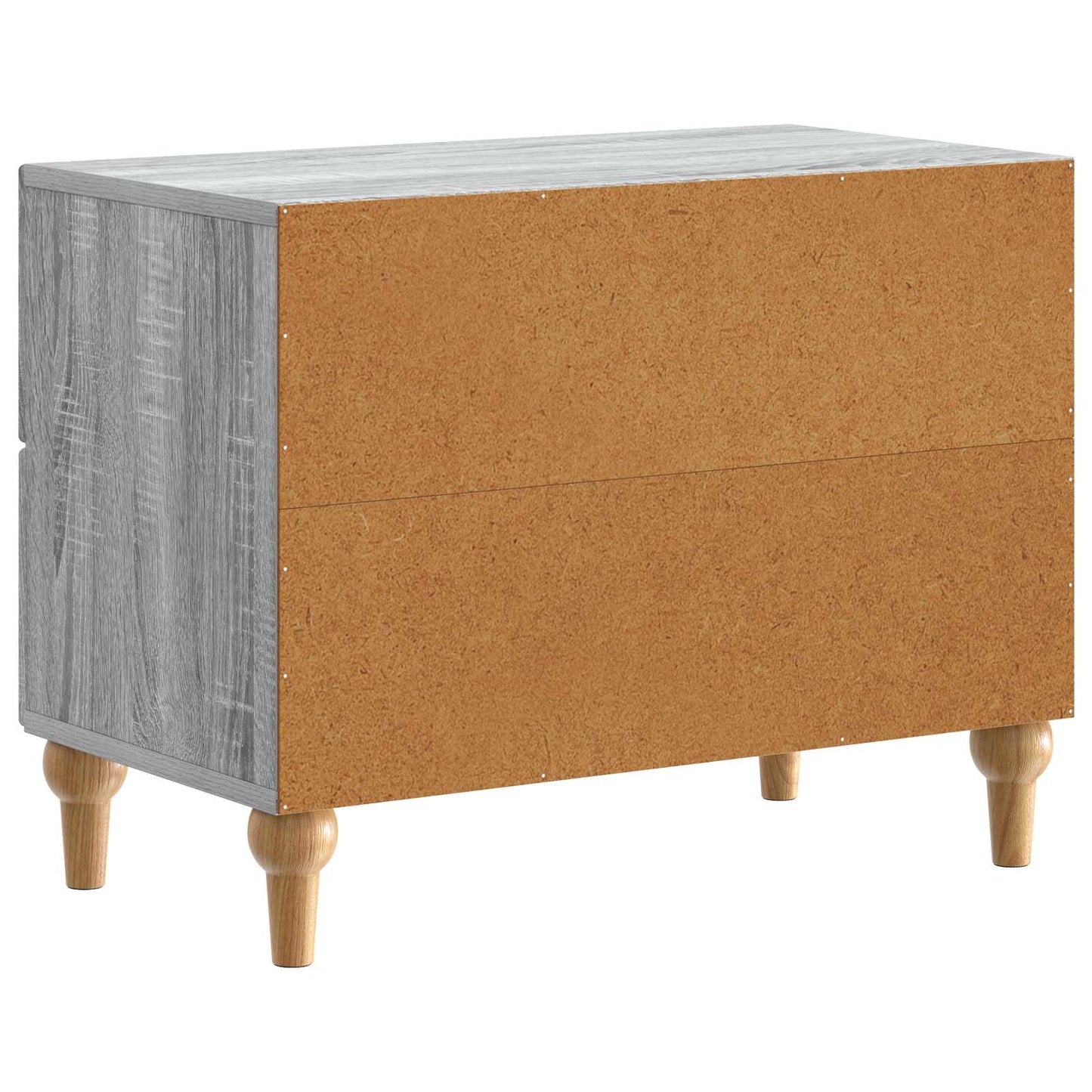Nachtkastje Grijs sonoma 62 x 34,5 x 48 cm Bewerkt hout is nu te koop bij PeponiXL, paradijselijk wonen!