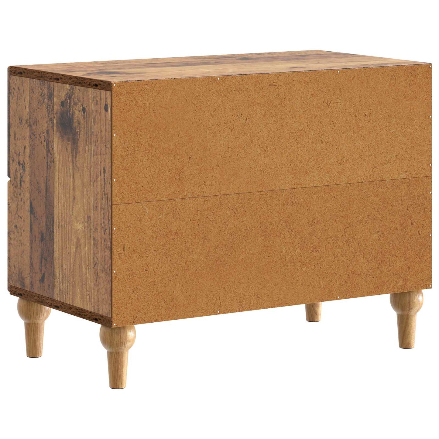 Nachtkastje met lade Oud hout 62 x 34,5 x 48 cm Bewerkt hout is nu te koop bij PeponiXL, paradijselijk wonen!
