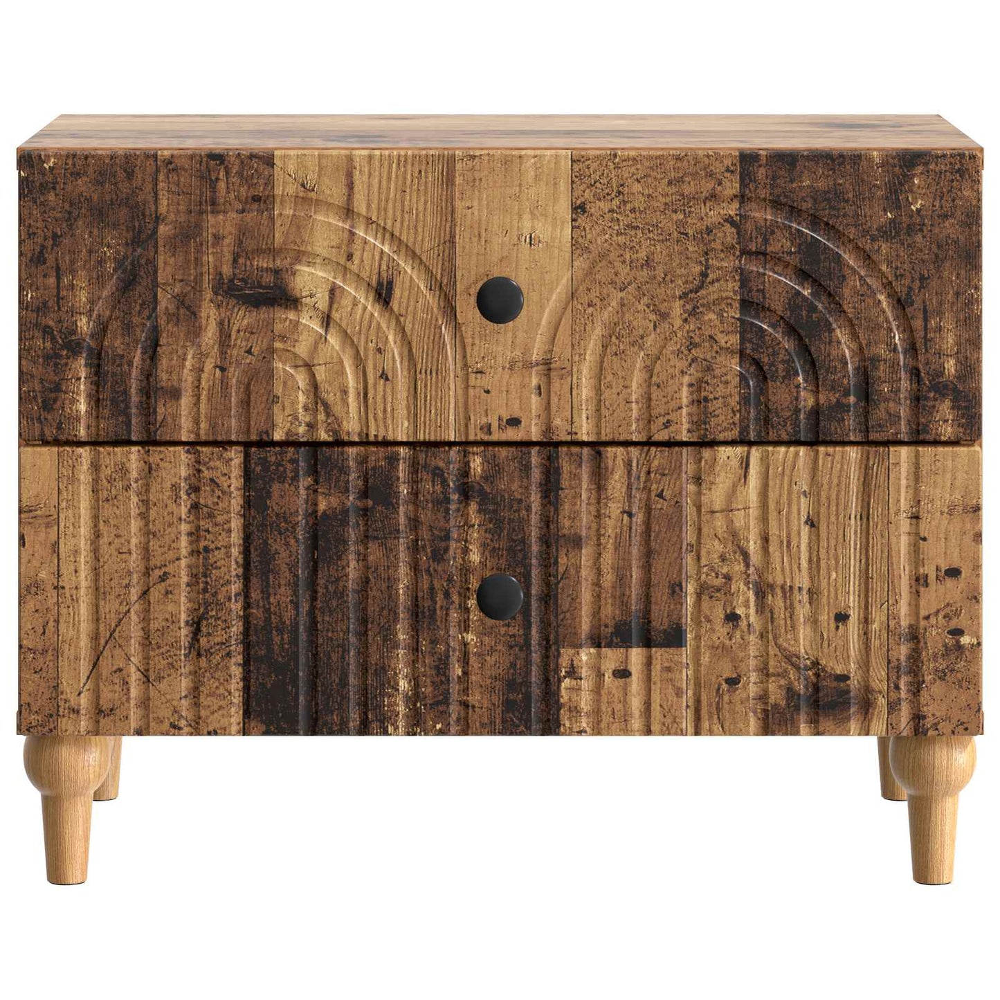 Nachtkastje met lade Oud hout 62 x 34,5 x 48 cm Bewerkt hout is nu te koop bij PeponiXL, paradijselijk wonen!